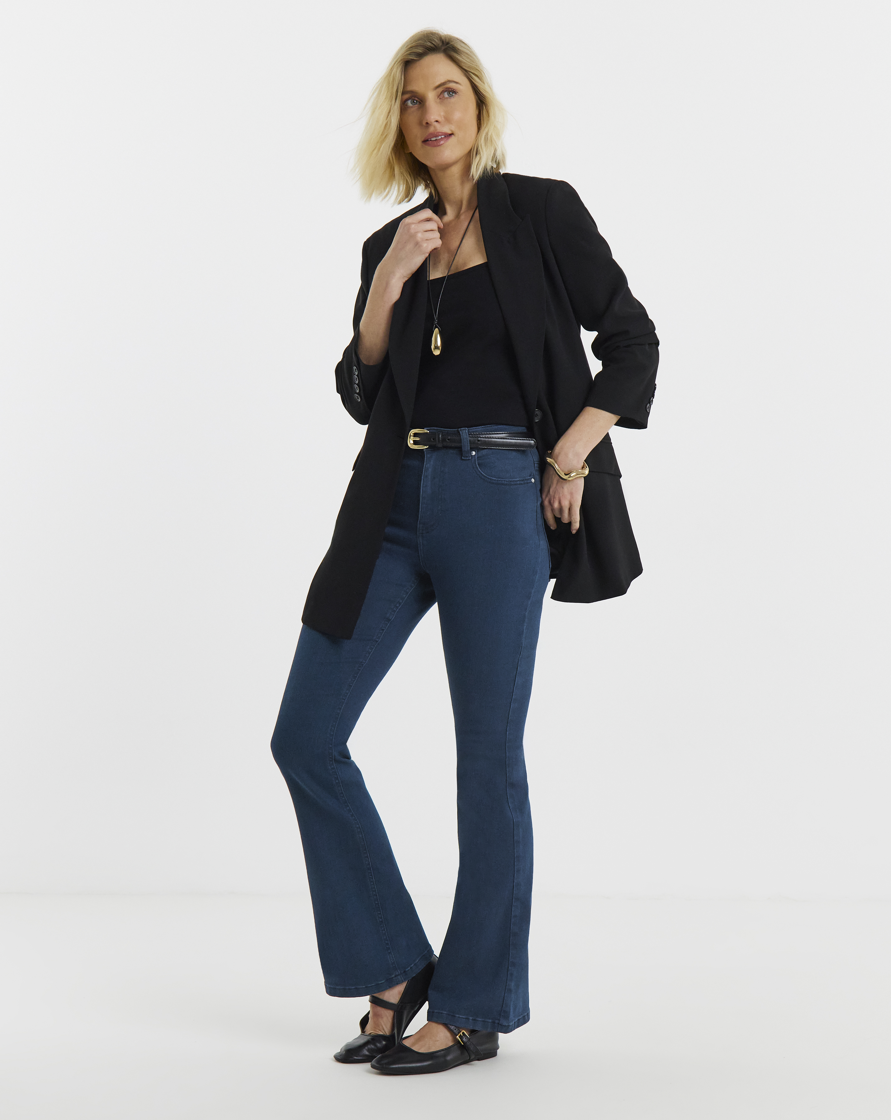 High Waist Super Soft Bootcut Jeans