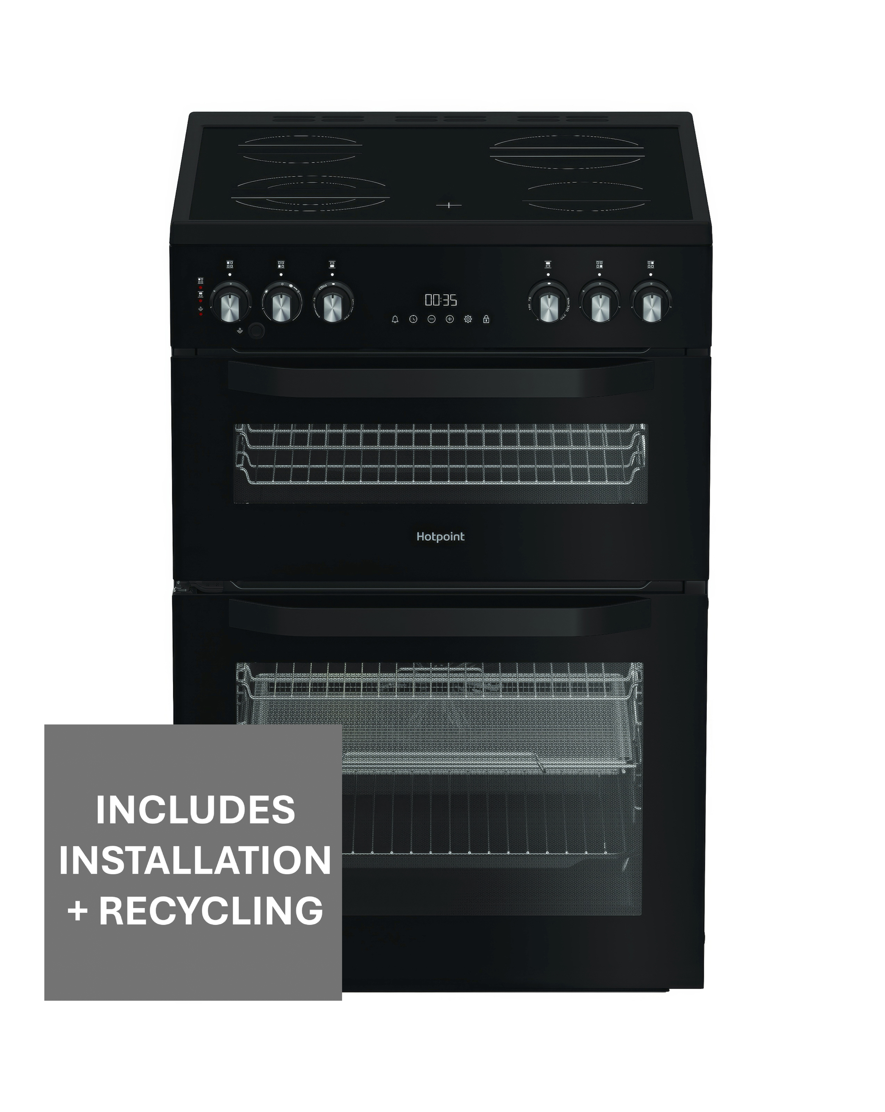 Hotpoint HDE6VDCASB1 Cooker + Install