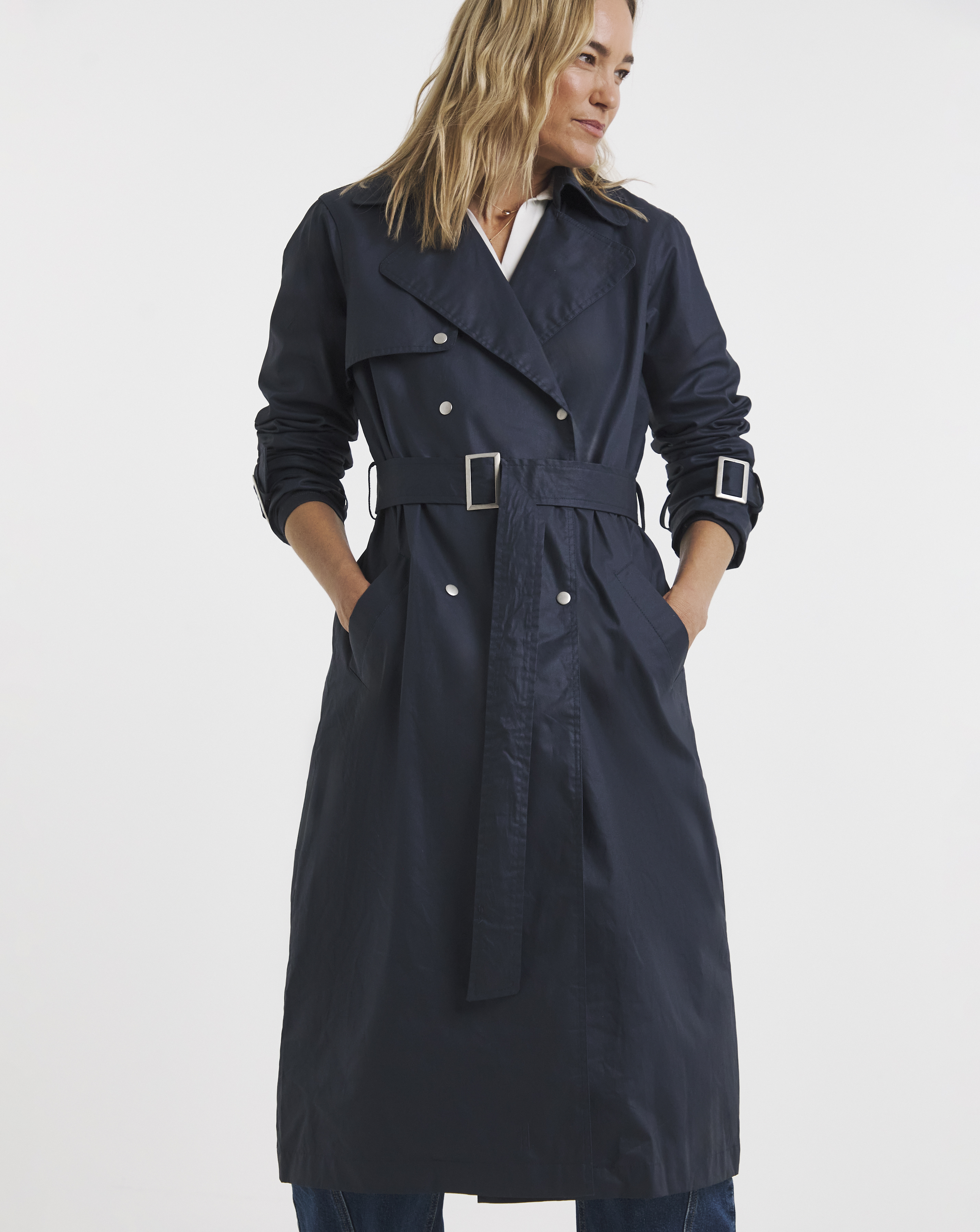 Coated Trench Coat
