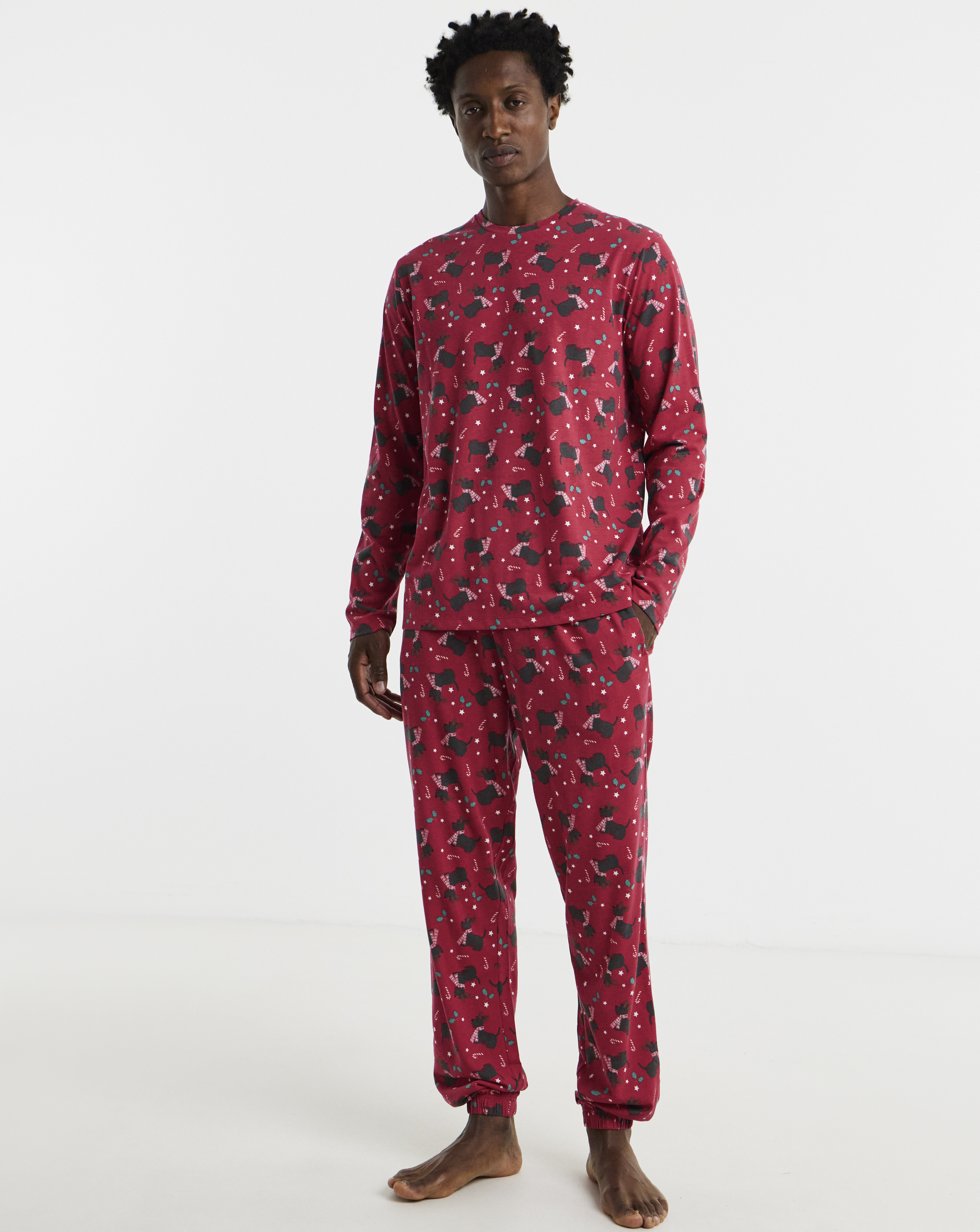 Scottie Dog Family Pyjamas - Mens