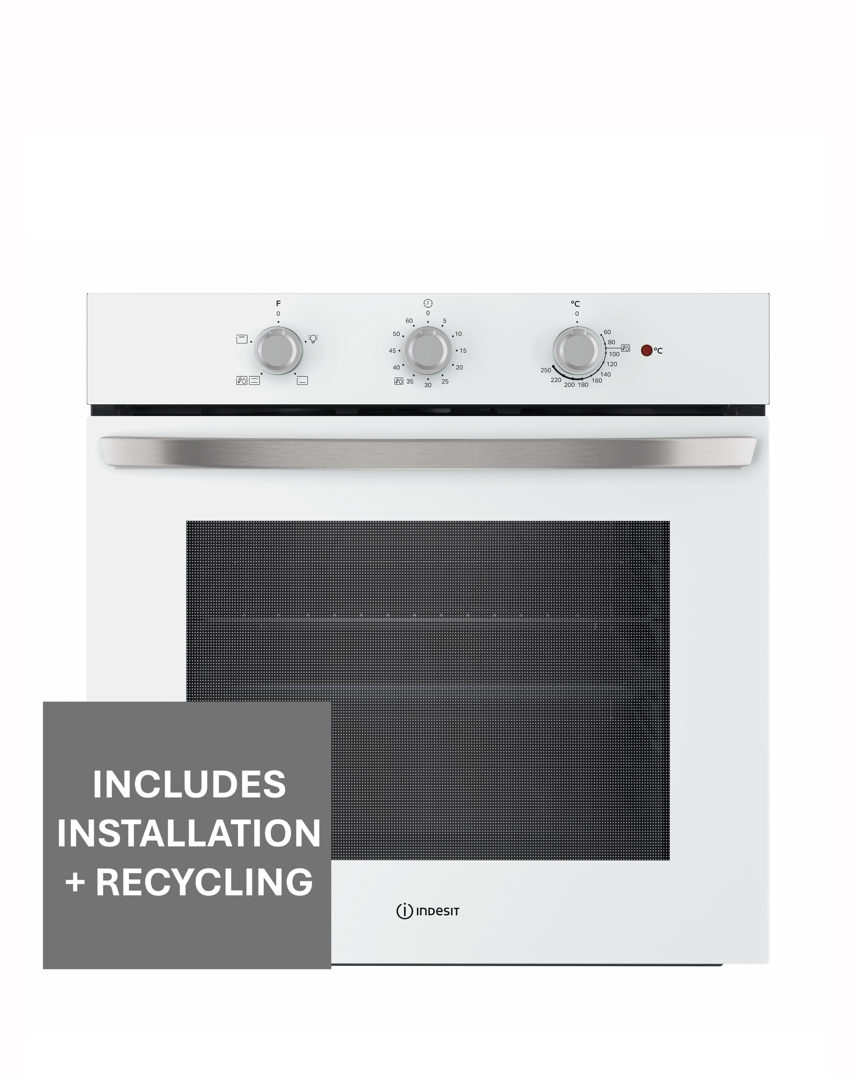 Indesit IO 232H W Built-In Electric Single Oven White Install