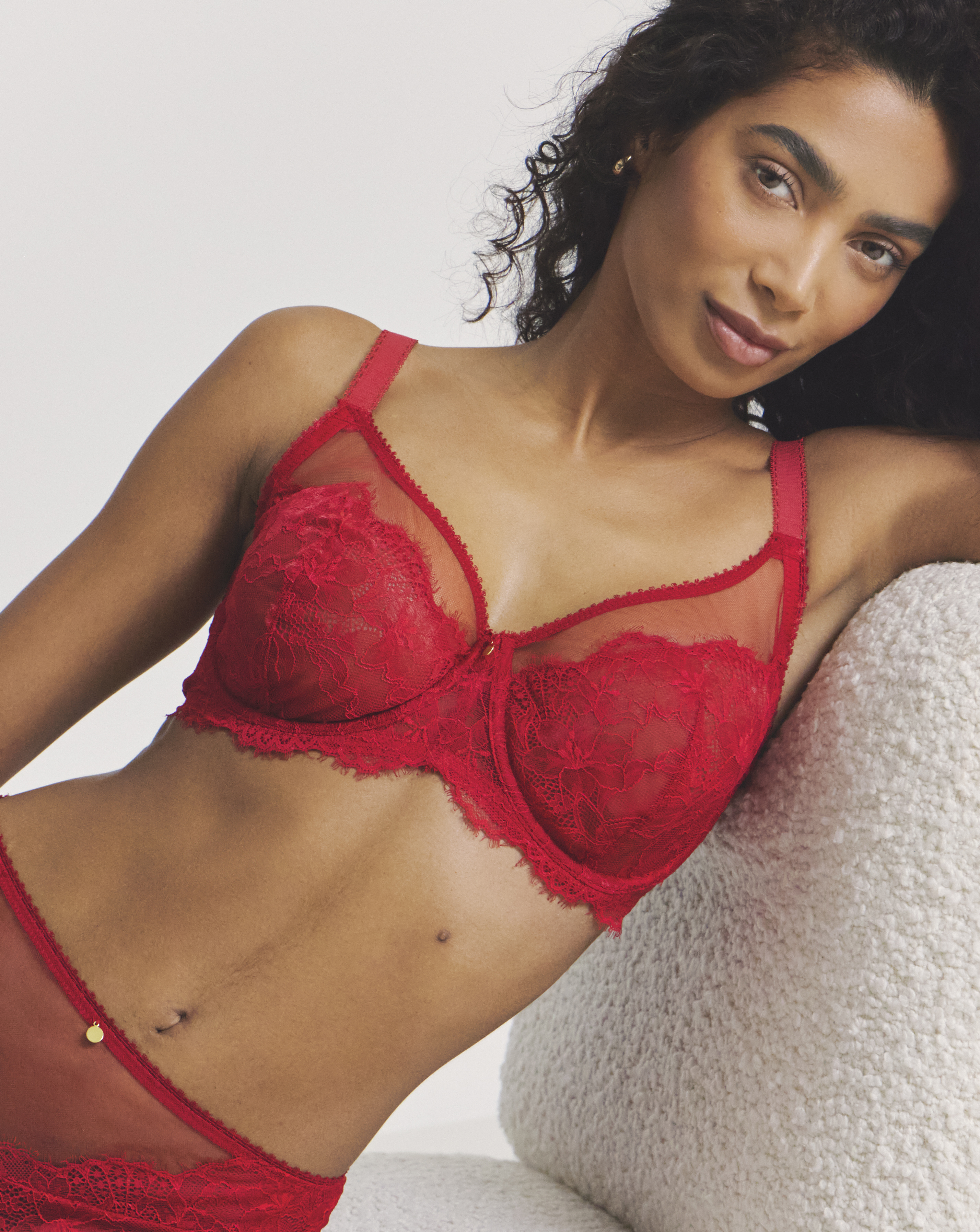 Pretty Secrets Eyelash Lace Balcony Bra