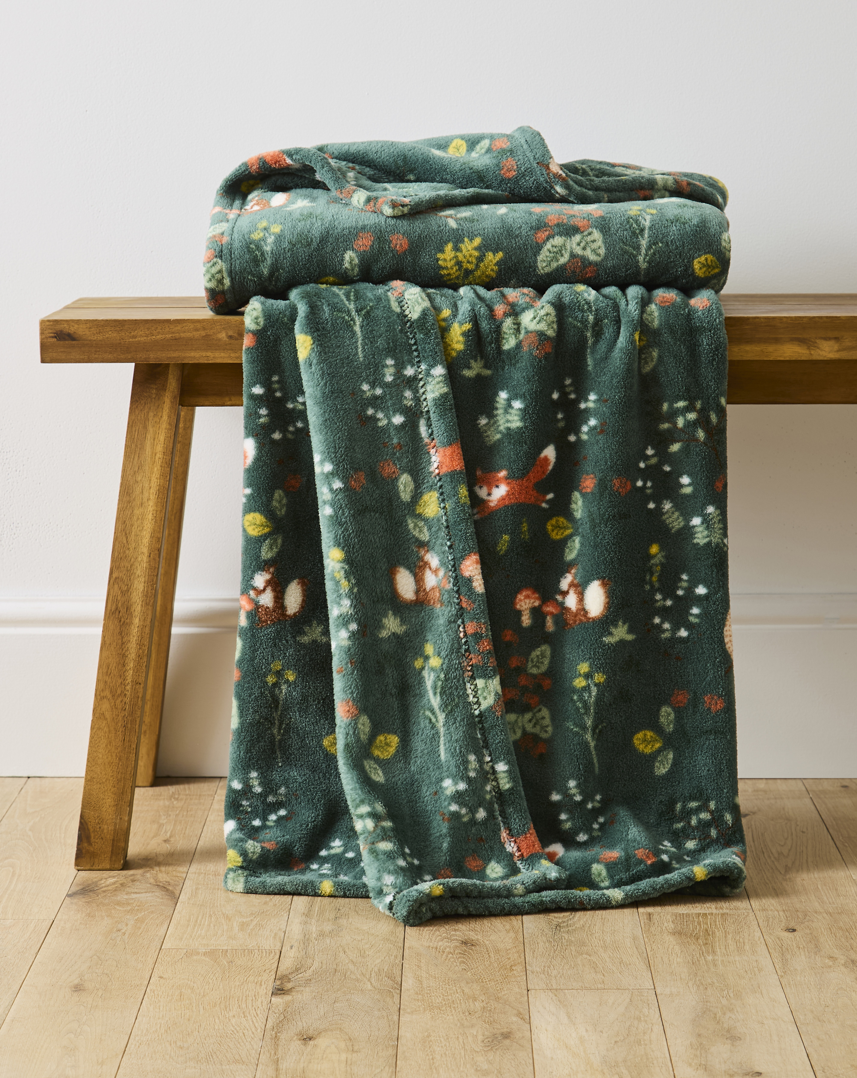 New In - Forest Friends Fleece Throw