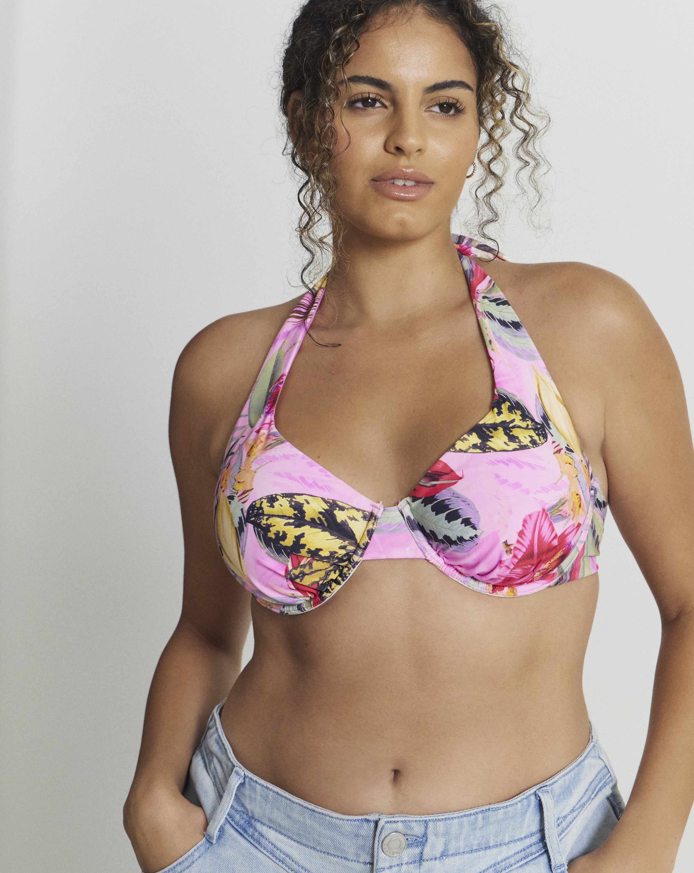 Figleaves Fiji Underwired Halterneck Bikini Top