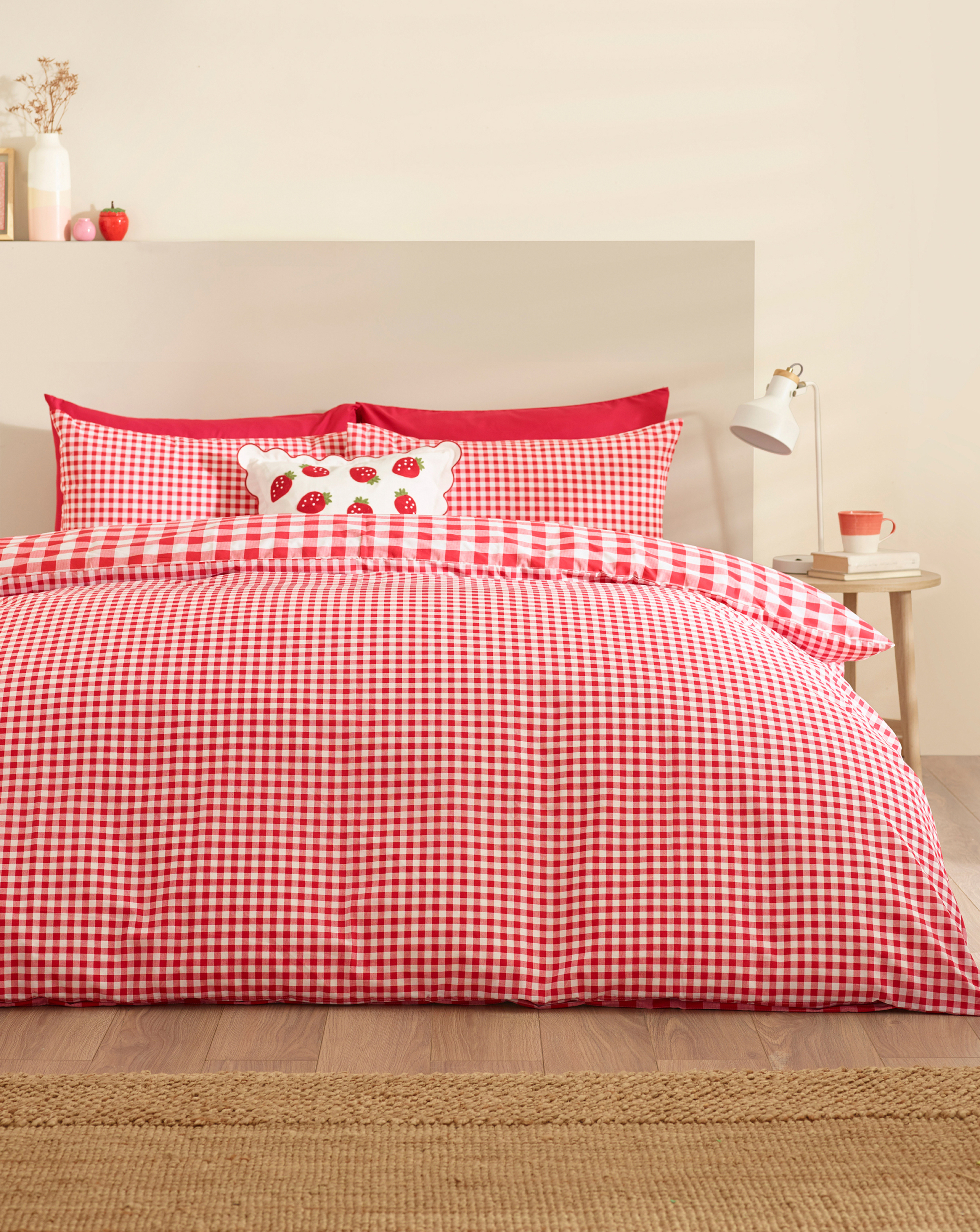 Bamford Gingham Check Reversible Duvet Cover Set - Image 13