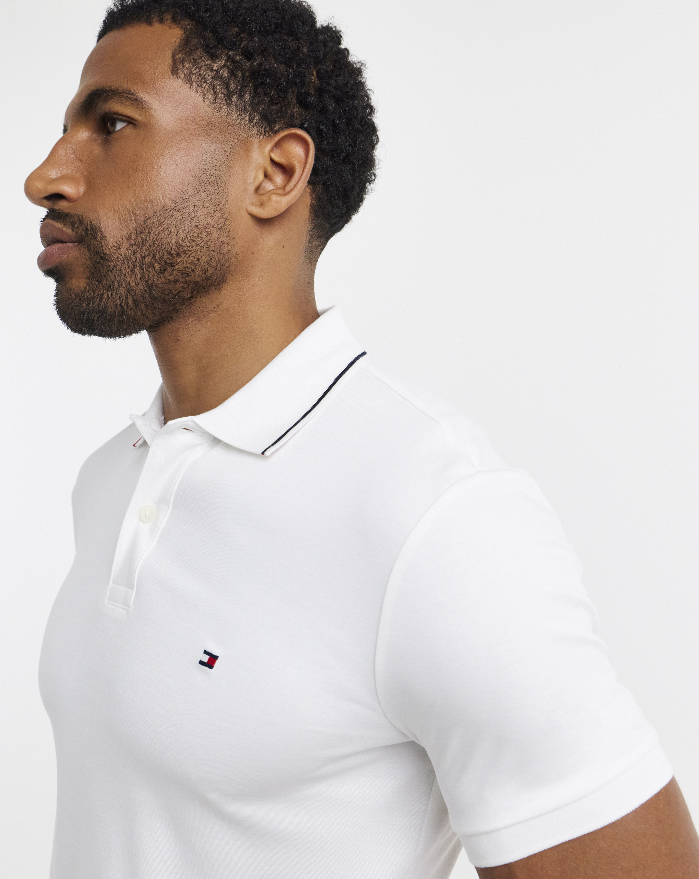 New In - Tommy Hilfiger Cotton Tipped Polo