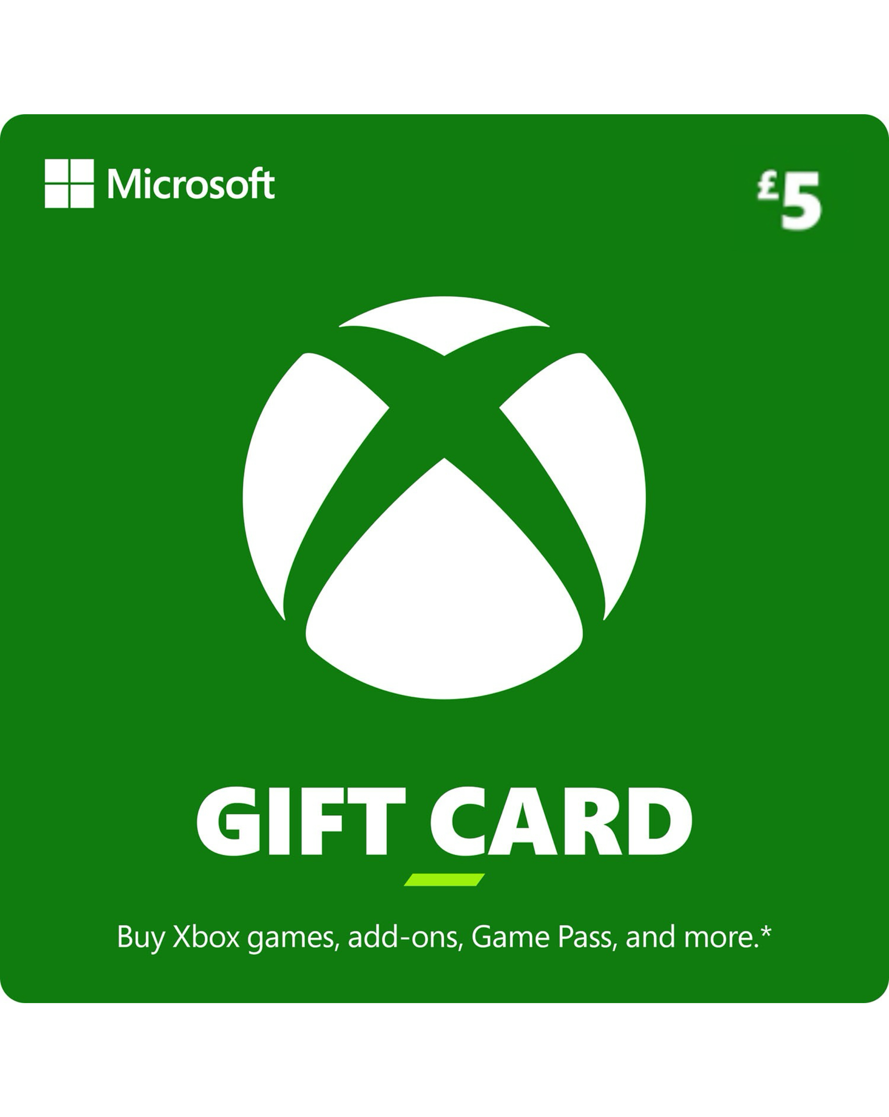 Xbox #5 Gift Card (Digital Download)