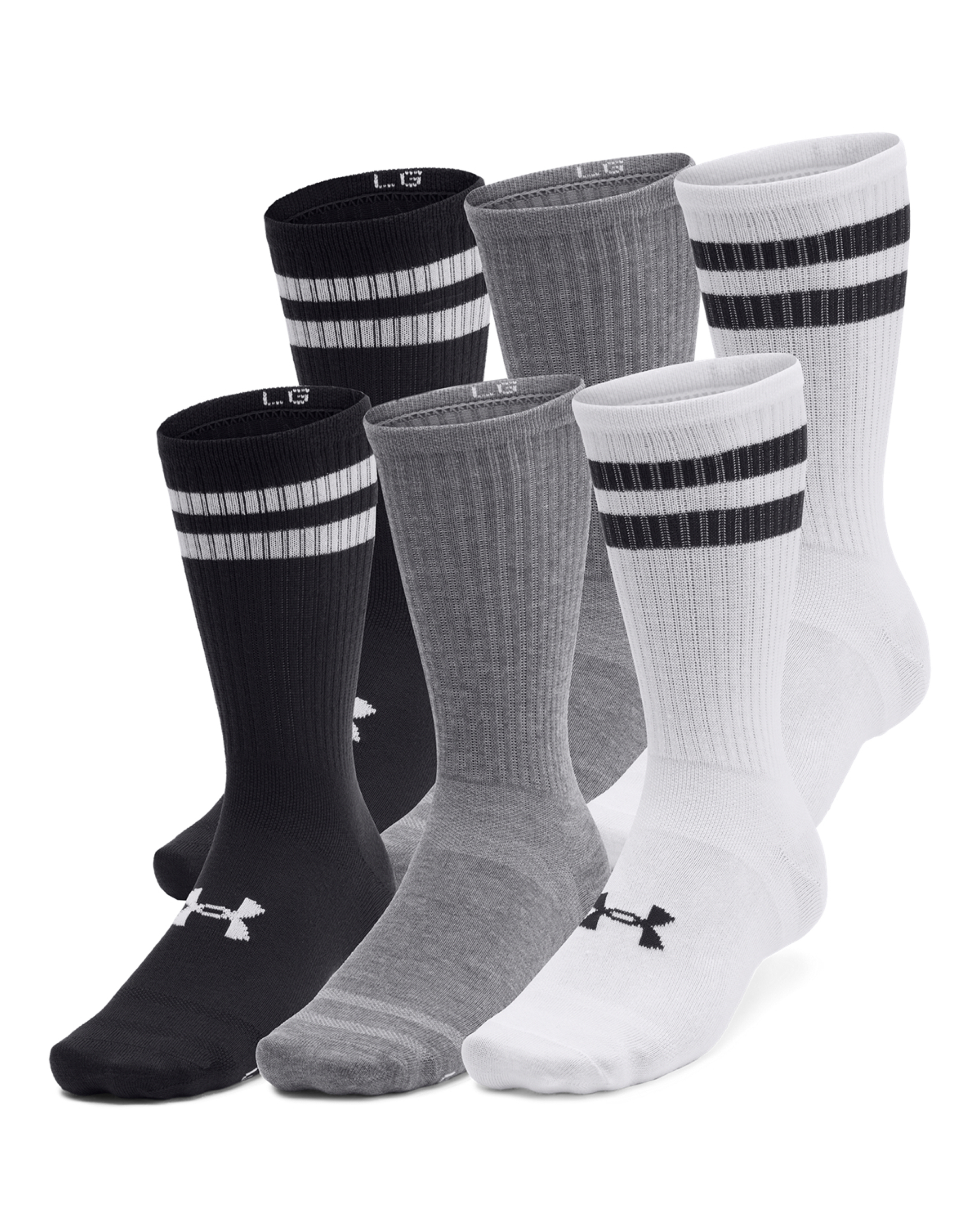 Under Armour Essential 6 Pack Crew Socks
