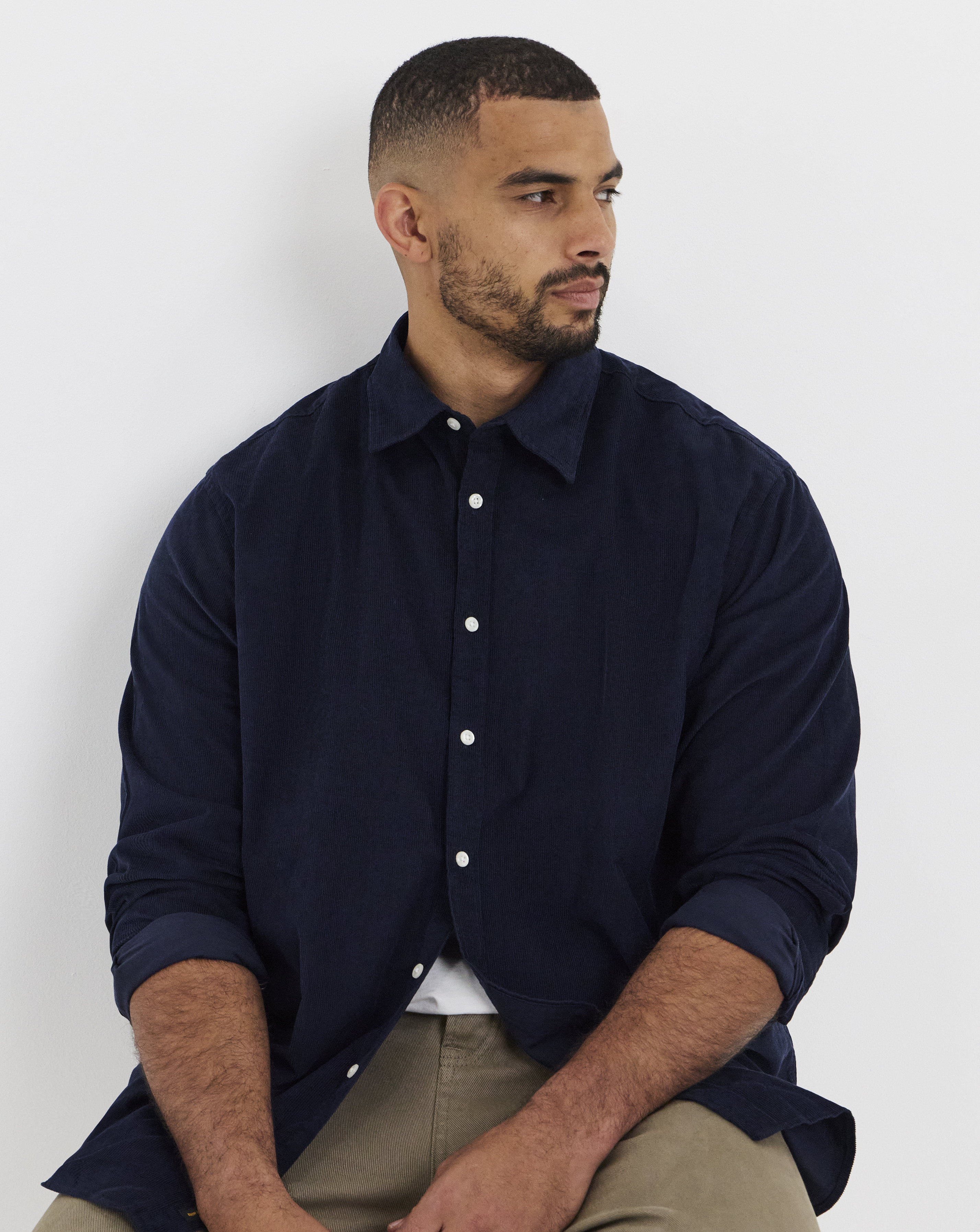 Jack & Jones Field Cord Shirt - Navy