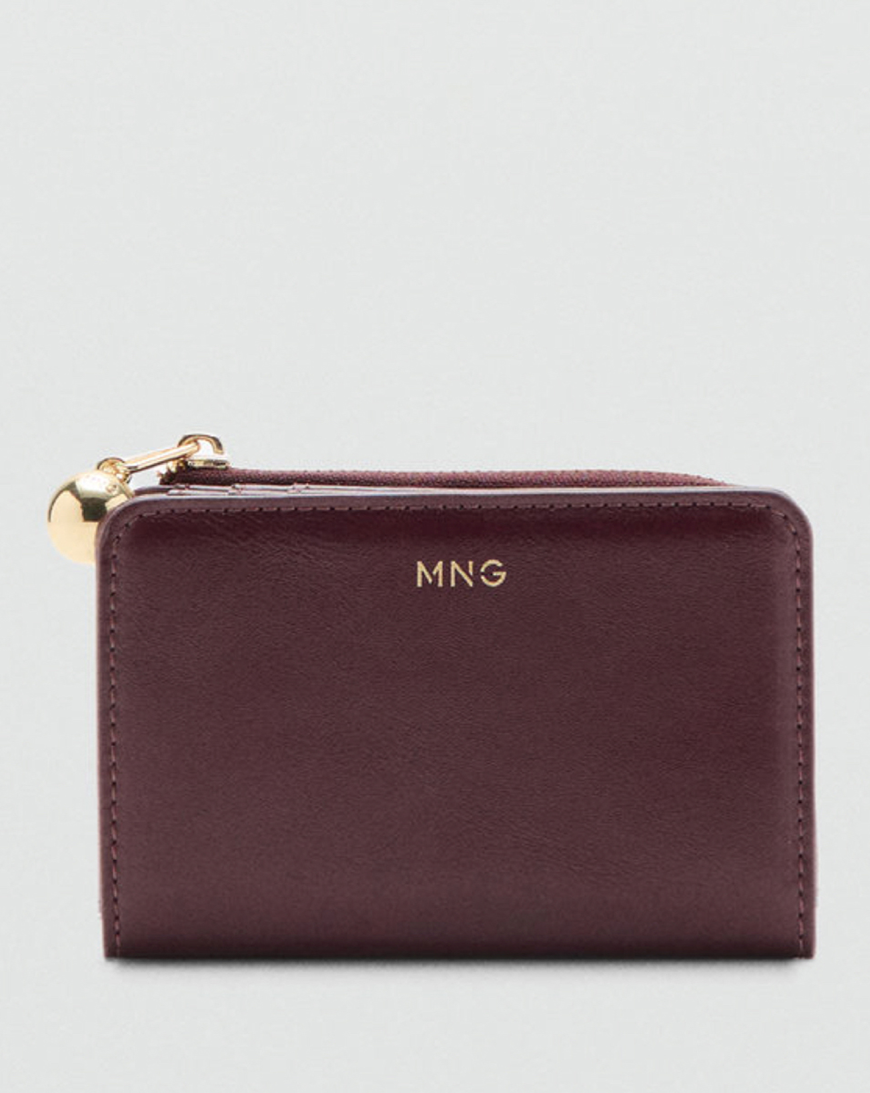 Mango Women's Burgundy Mini-Bead Small Purse Size ONE SIZE