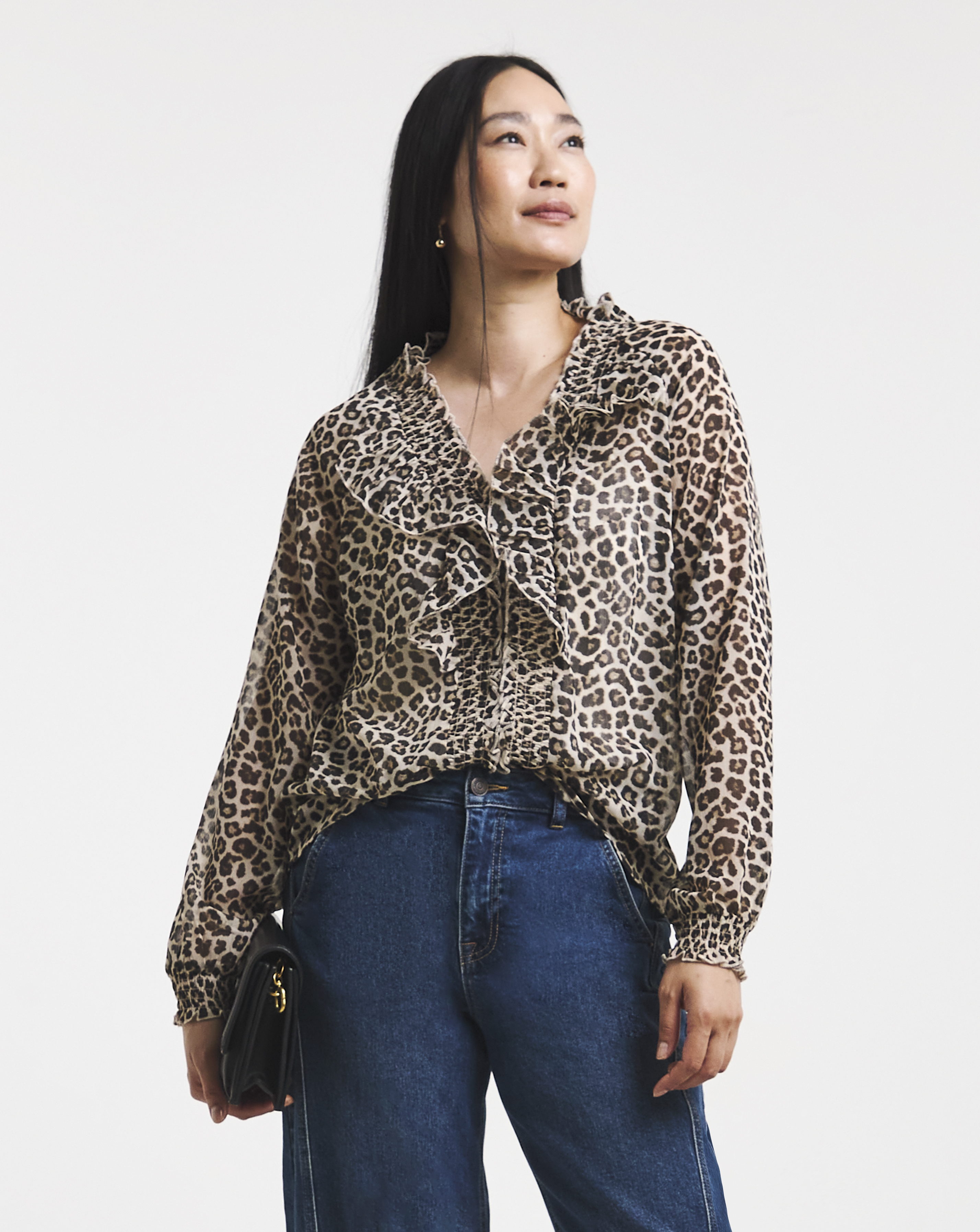Ruffle Chiffon Blouse