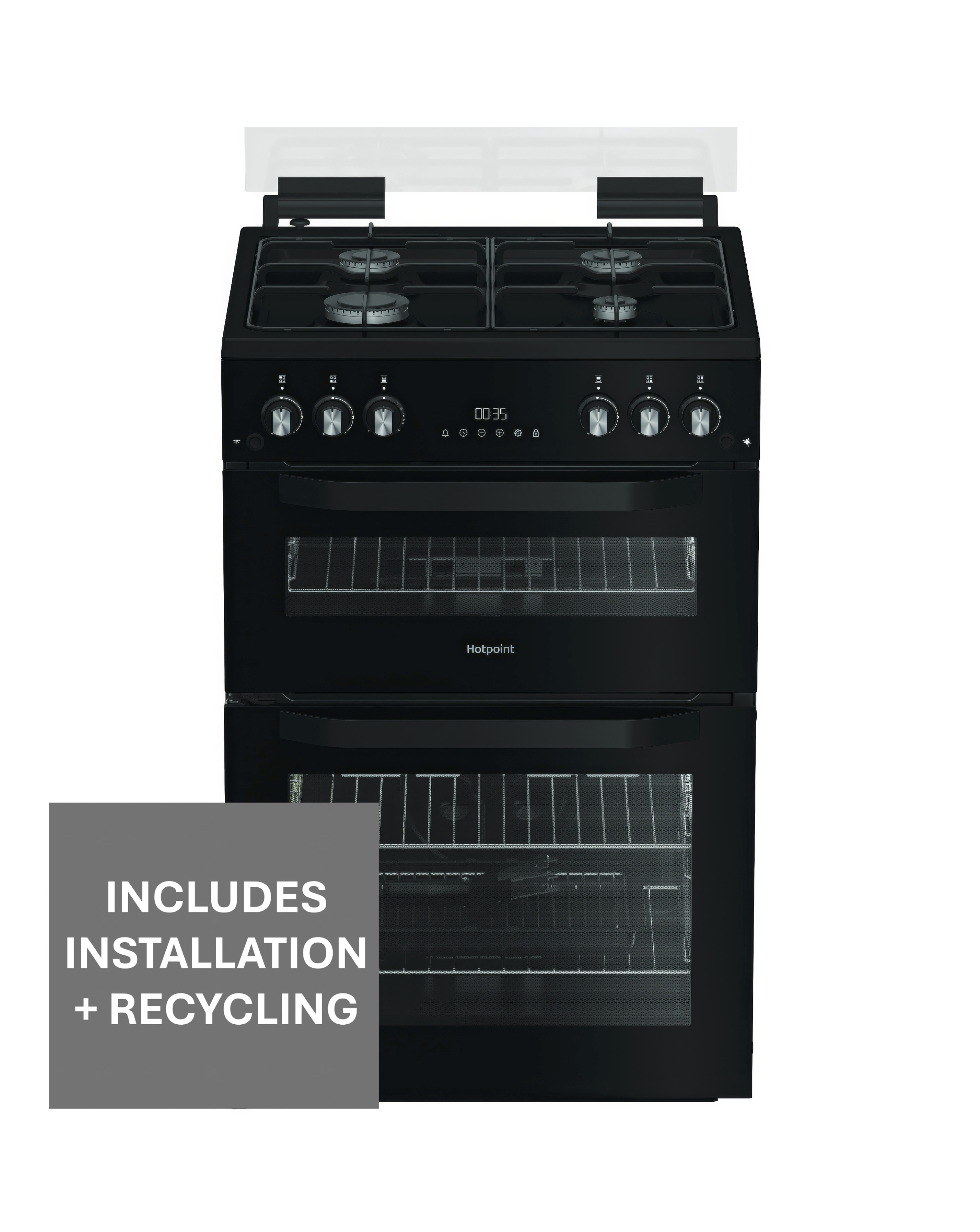 Hotpoint HTG6GDCB1 Cooker + Install