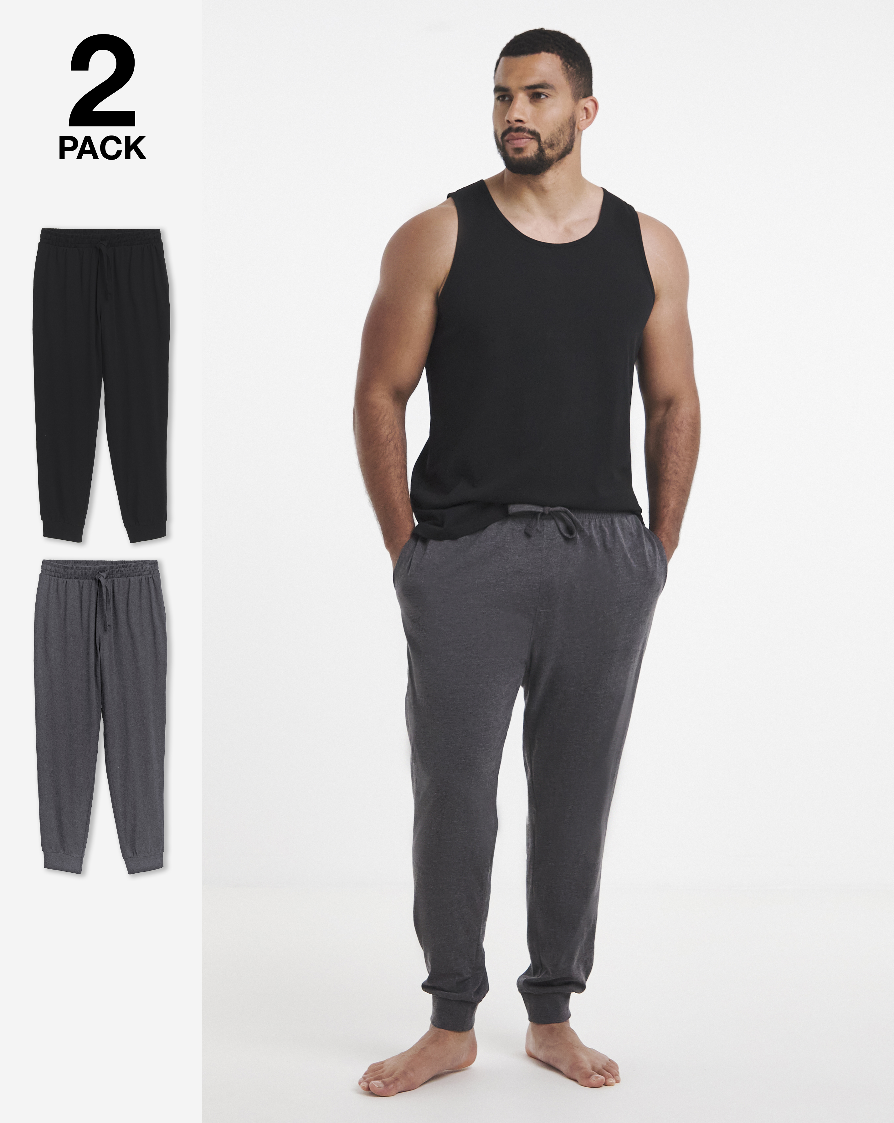 2 Pack Cuffed Lounge Joggers