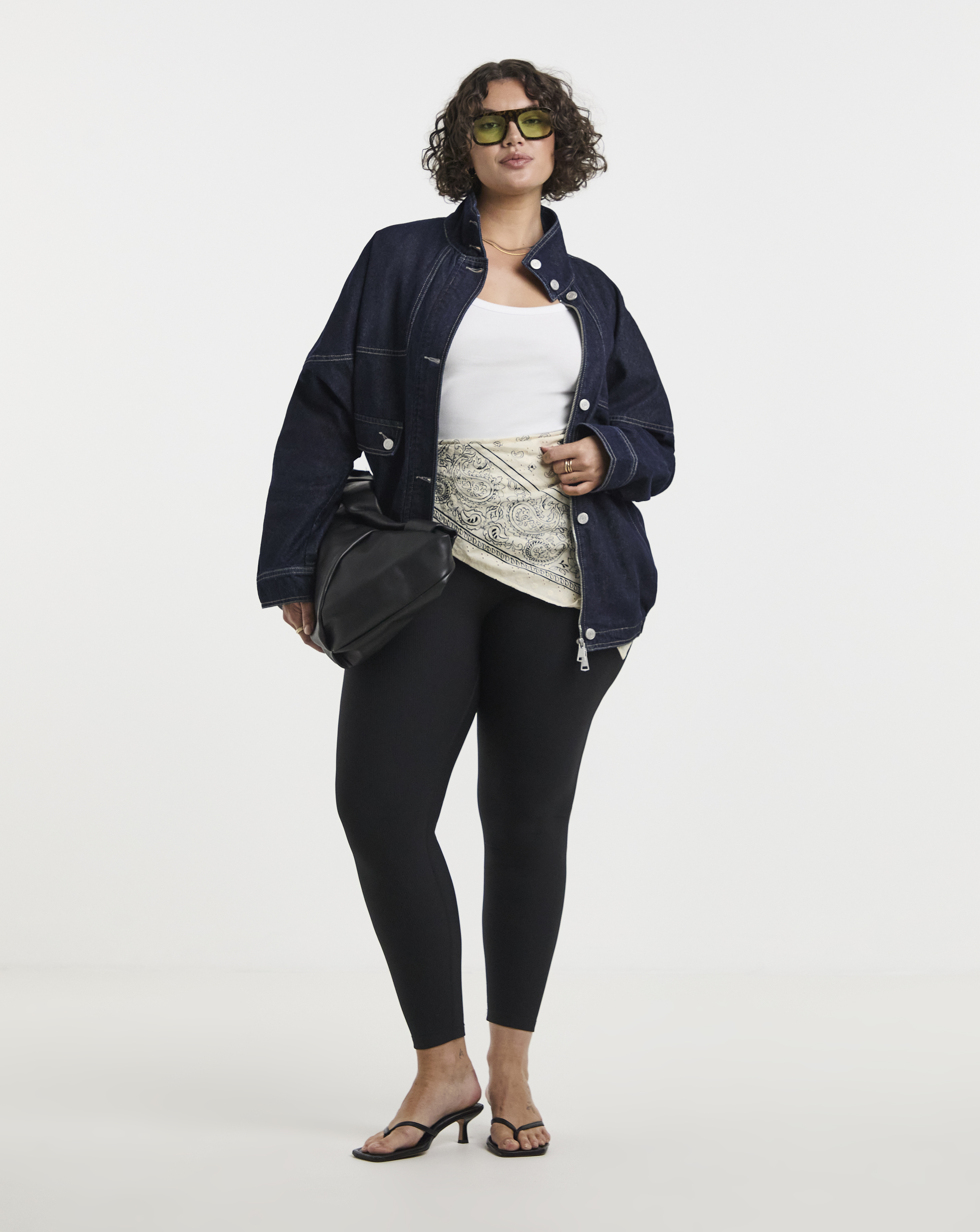 Simply Be Funnel Neck Denim Jacket