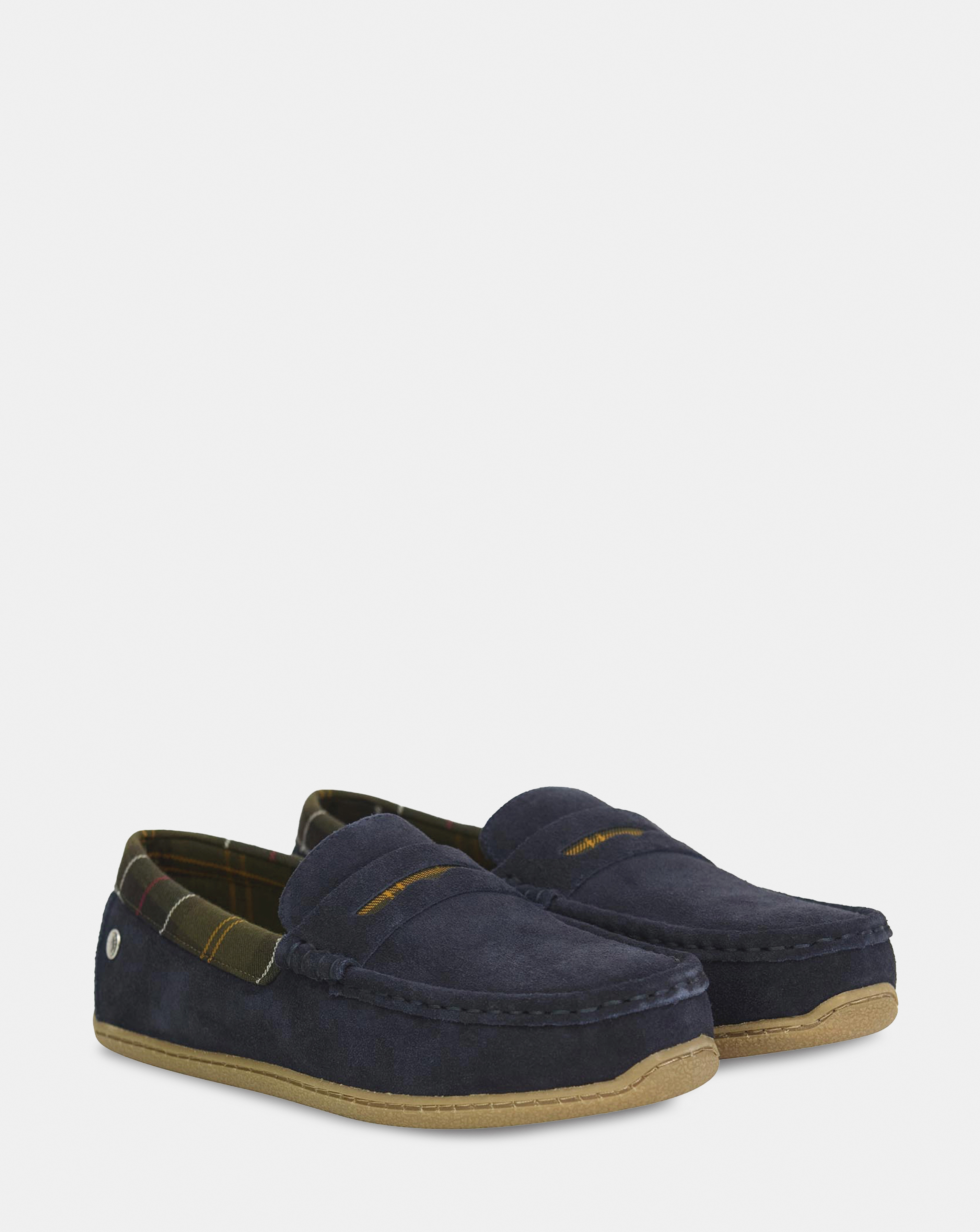 Barbour Men's Albert Slip Suede Moccasin Slippers - Navy - 8 (42) - Image 4