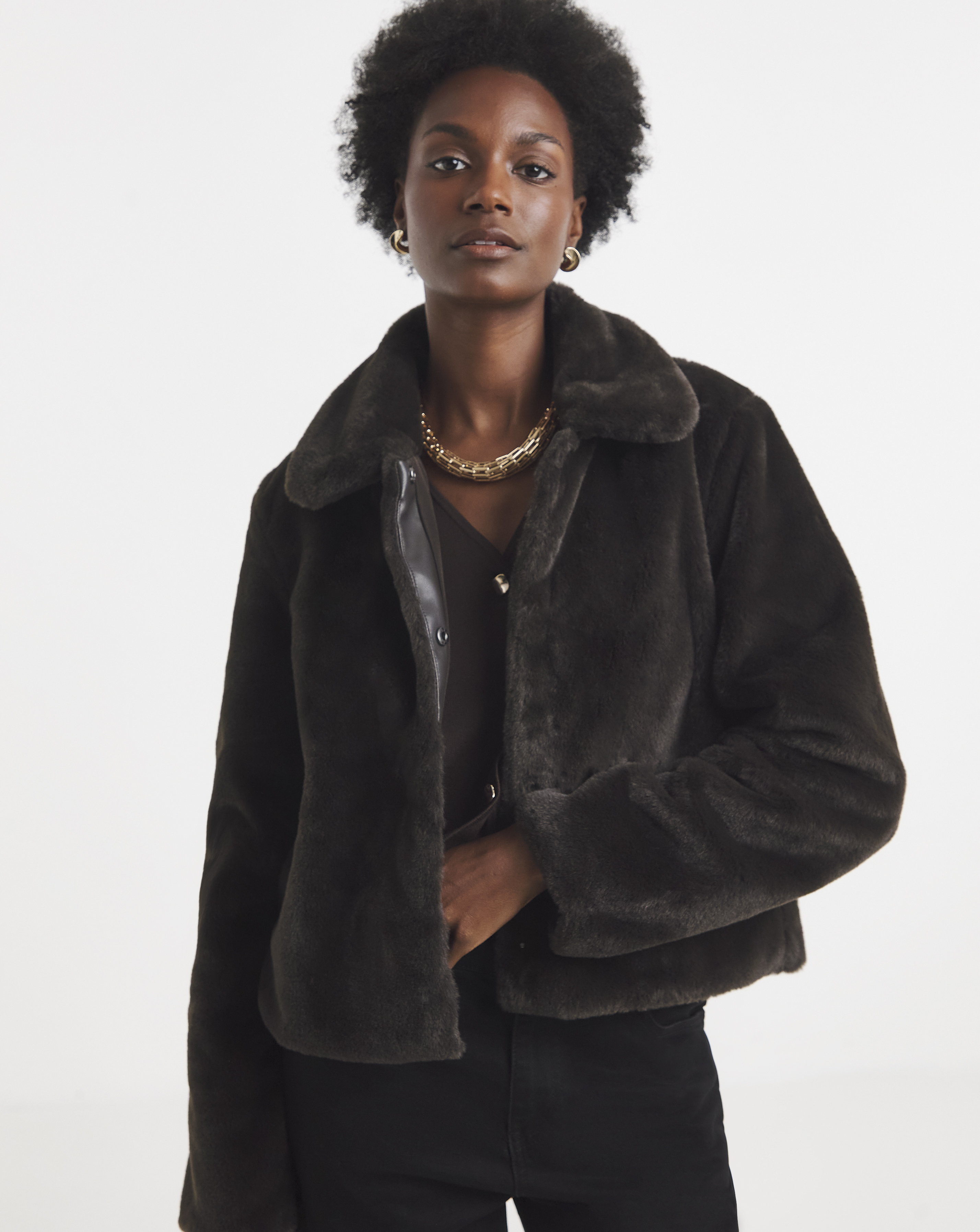 JDY Faux Fur Jacket