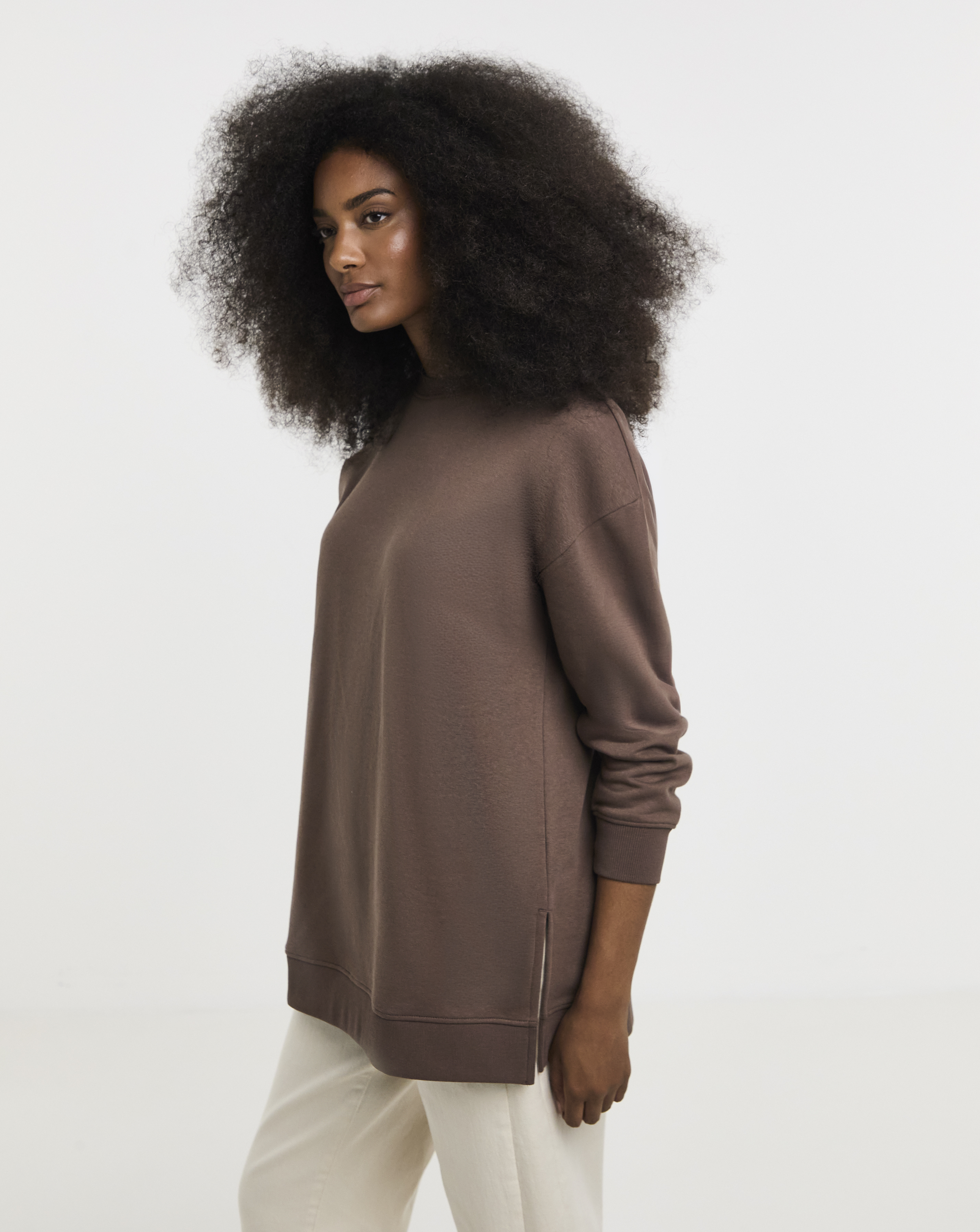 New In - Side Split Sweatshirt Tunic