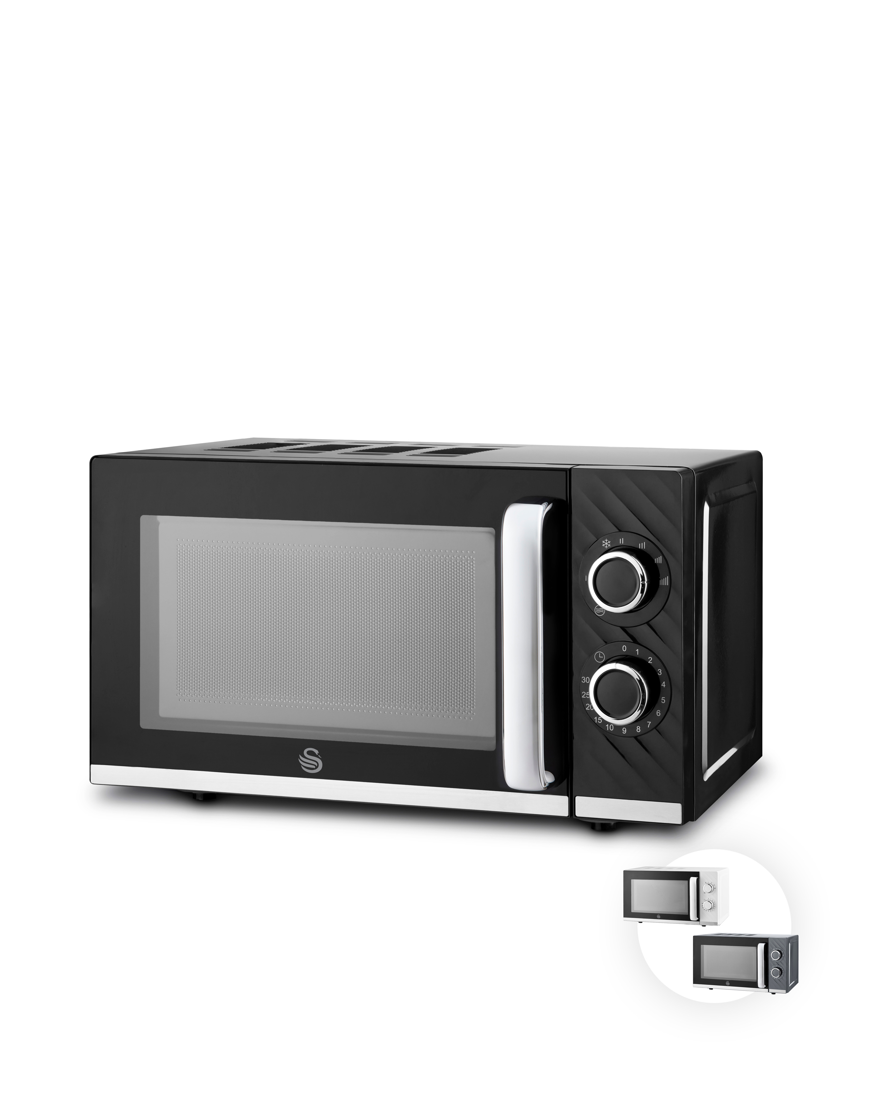 New In - Swan Windsor Microwave Black