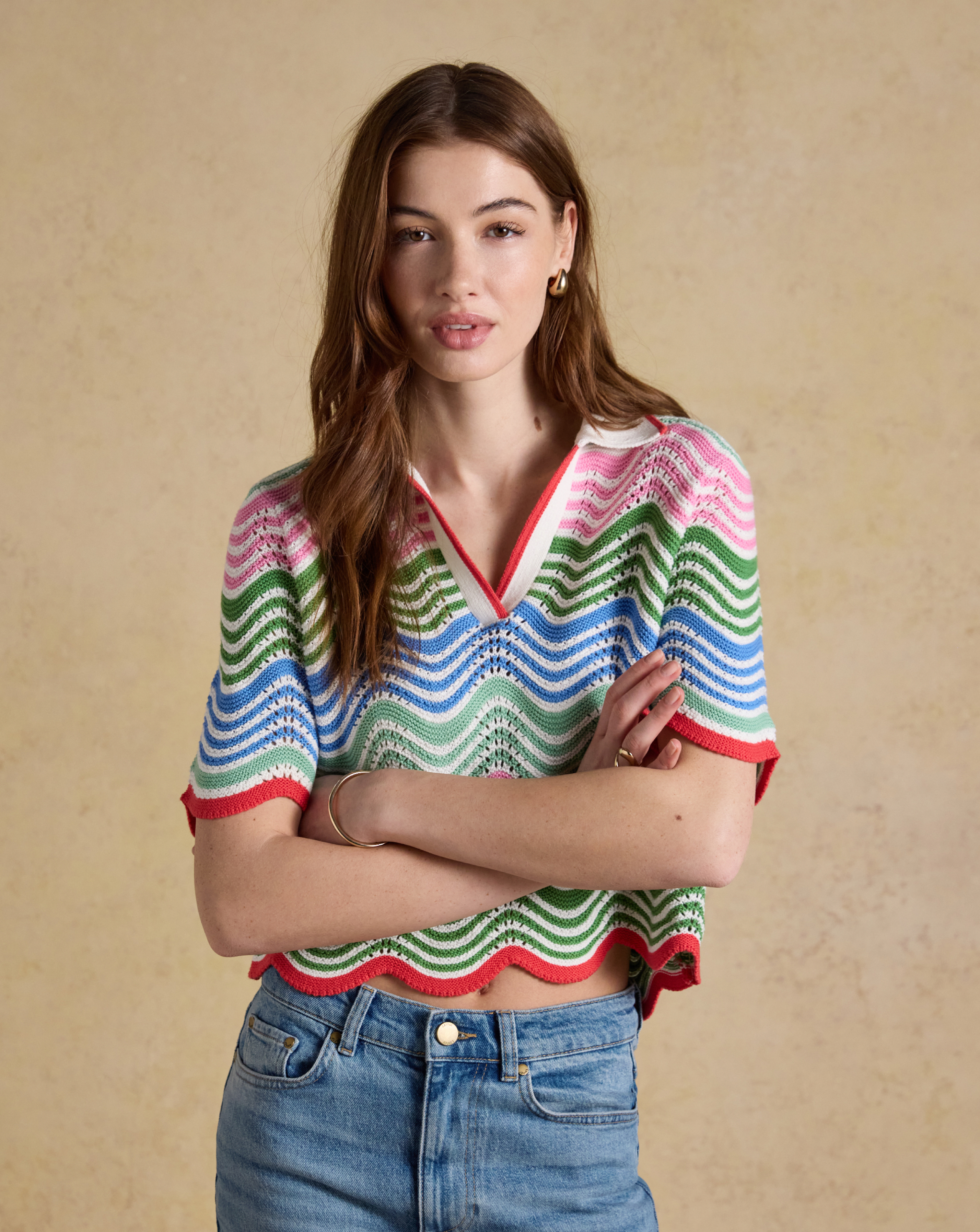 Joules Multi Sandy Knit Jumper - Medium