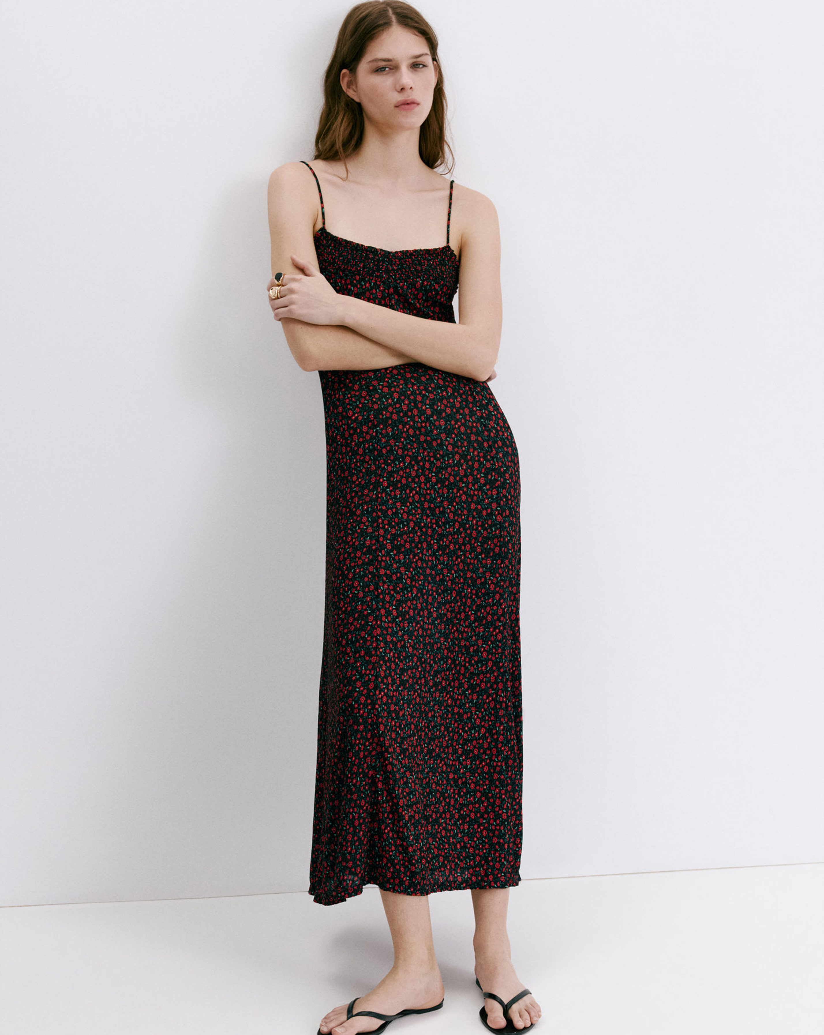New In - Mango Floral Midi-Dress