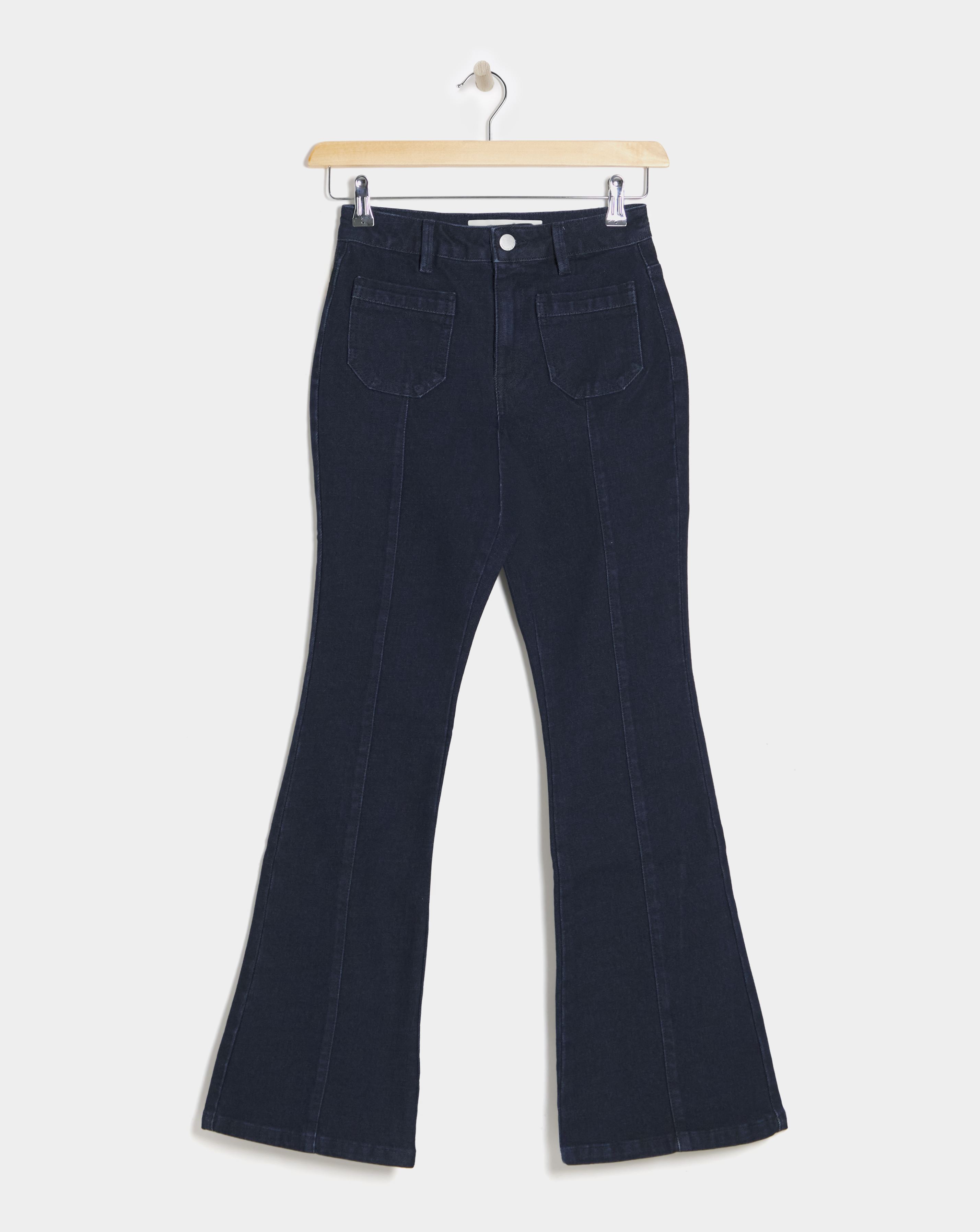 Indigo Pocket Front Bootcut Jeans