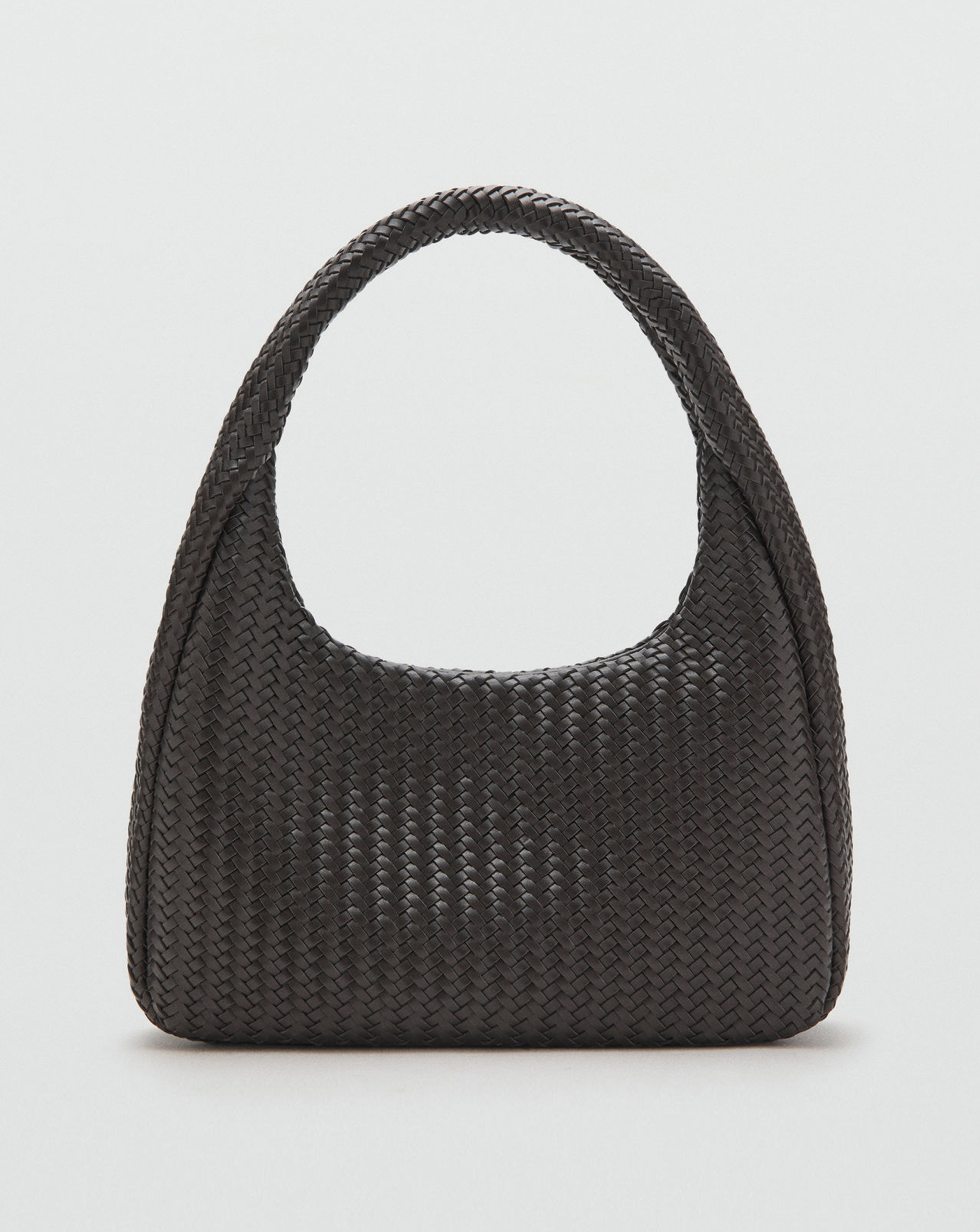 Mango Women's Dark Brown Medium Shoulder Bag