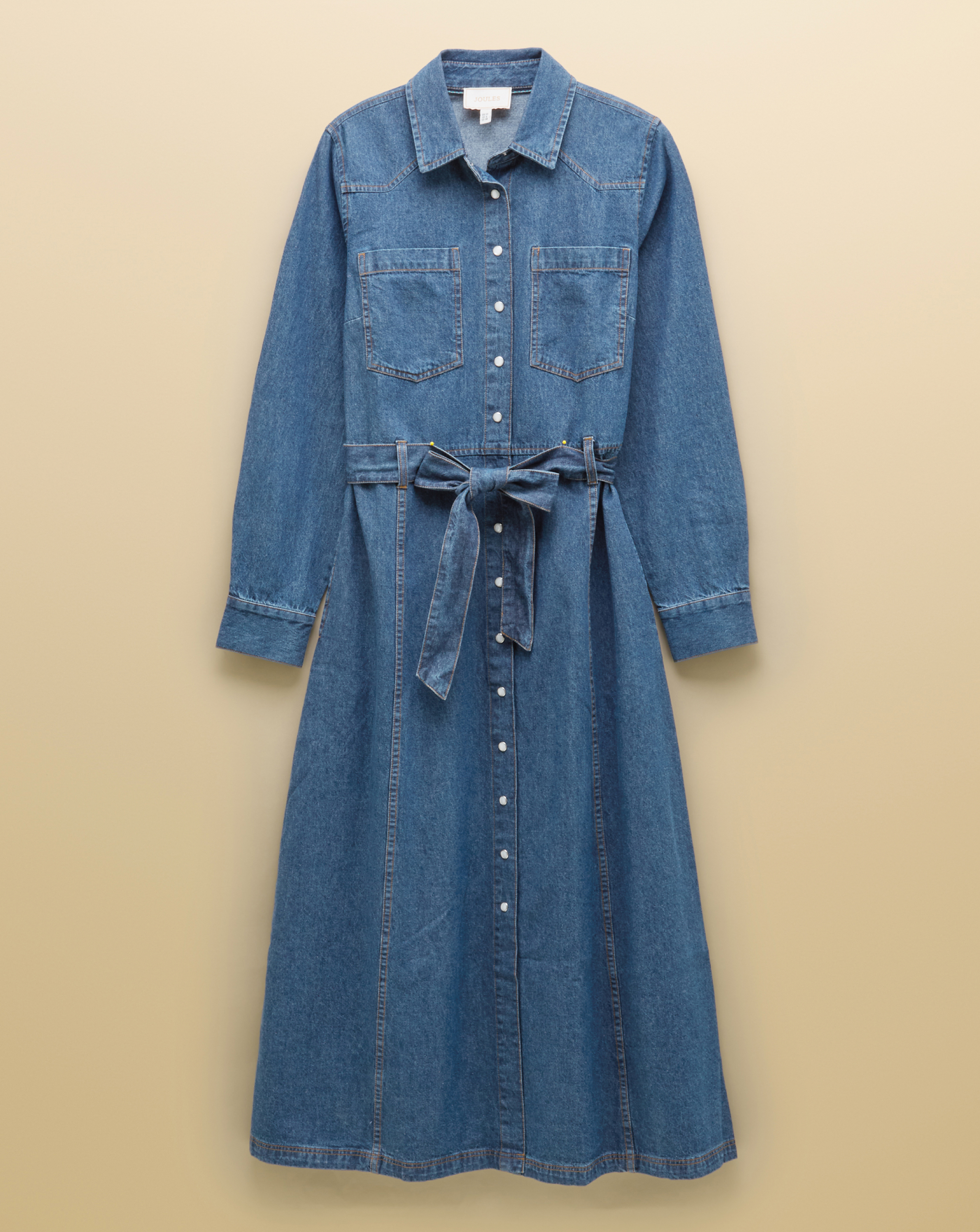 Joules Mid Blue Denim Western Dress Size 20