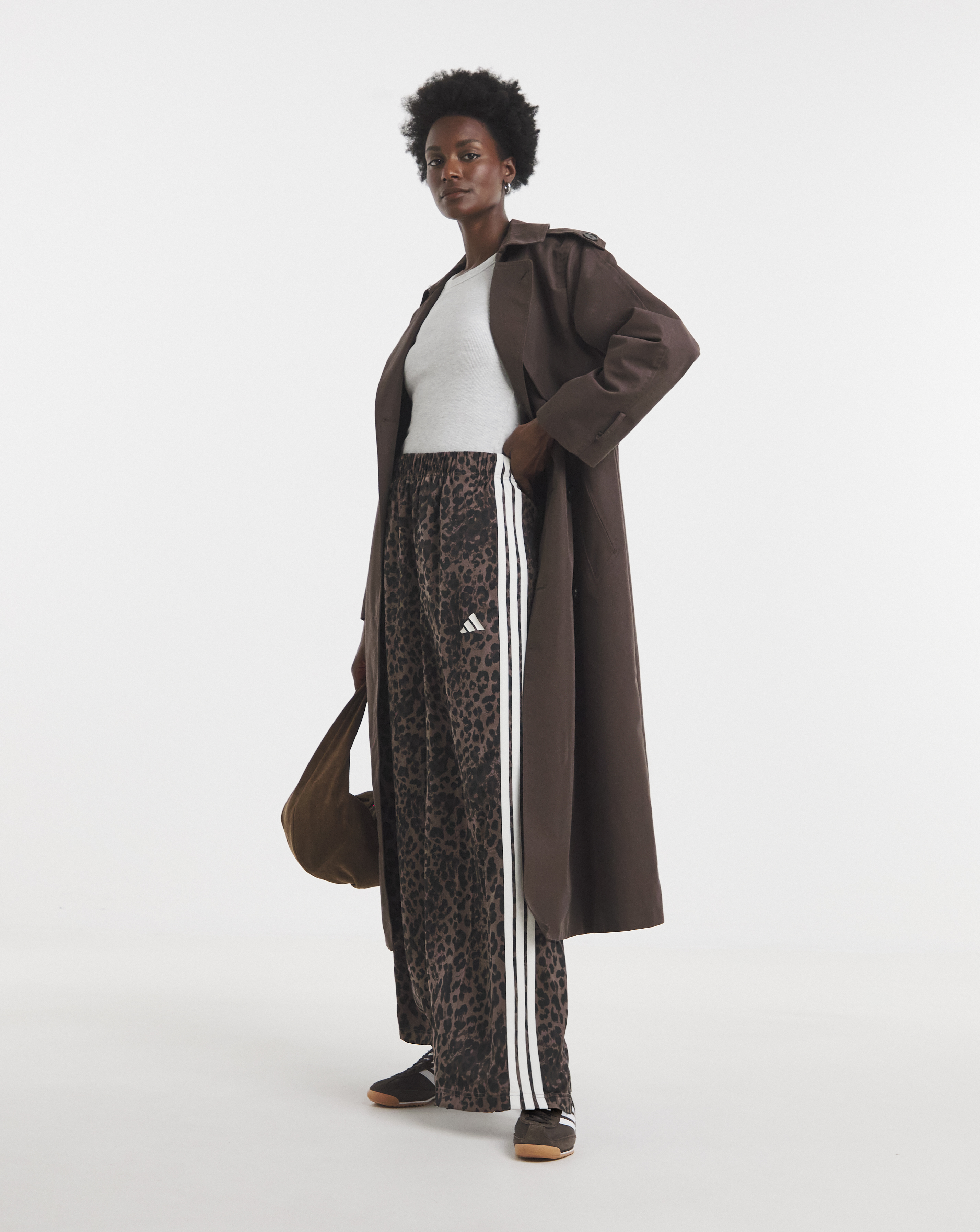 New In - adidas Leopard Wide Leg Pant