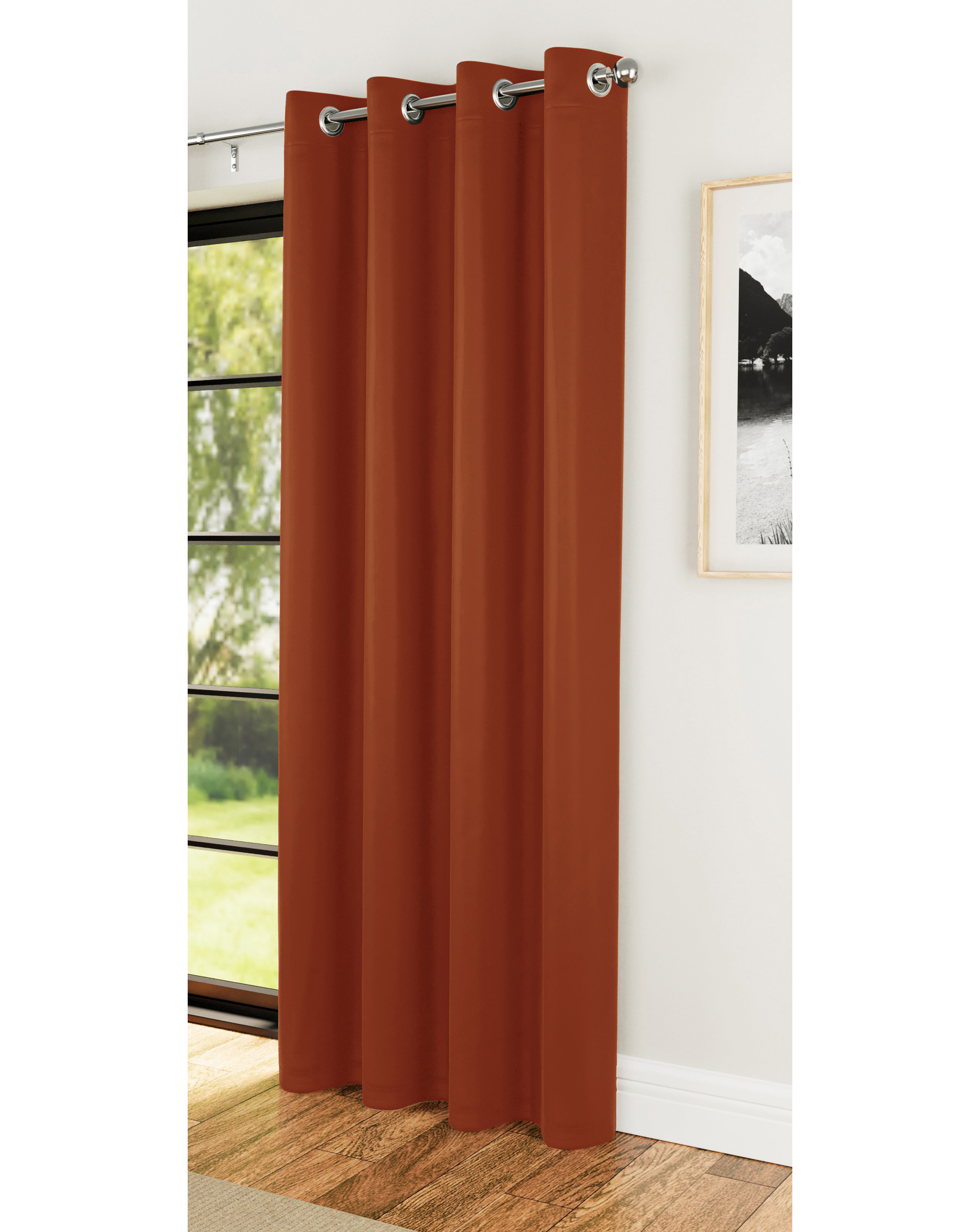 Supersoft Thermal Eyelet Door Curtain