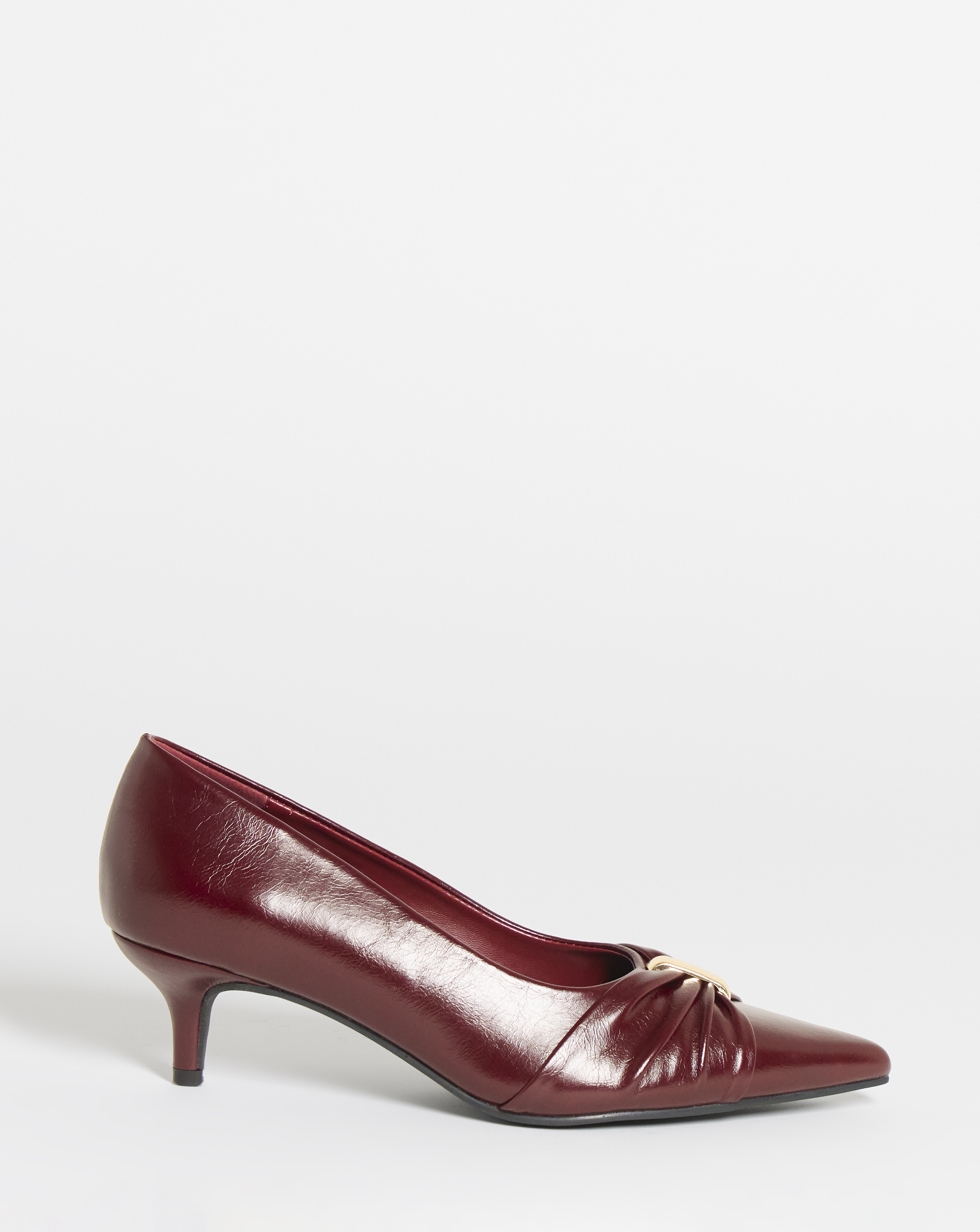 Helen Hardware Detail Court Shoes - Wide Fit (E)