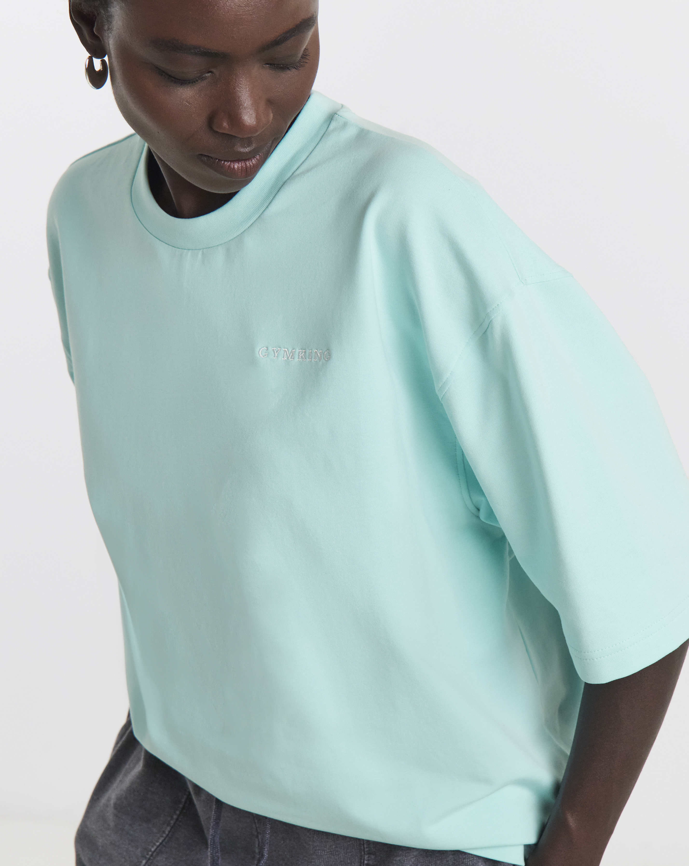Gym King 365 Micro Loopback Boxy T-Shirt