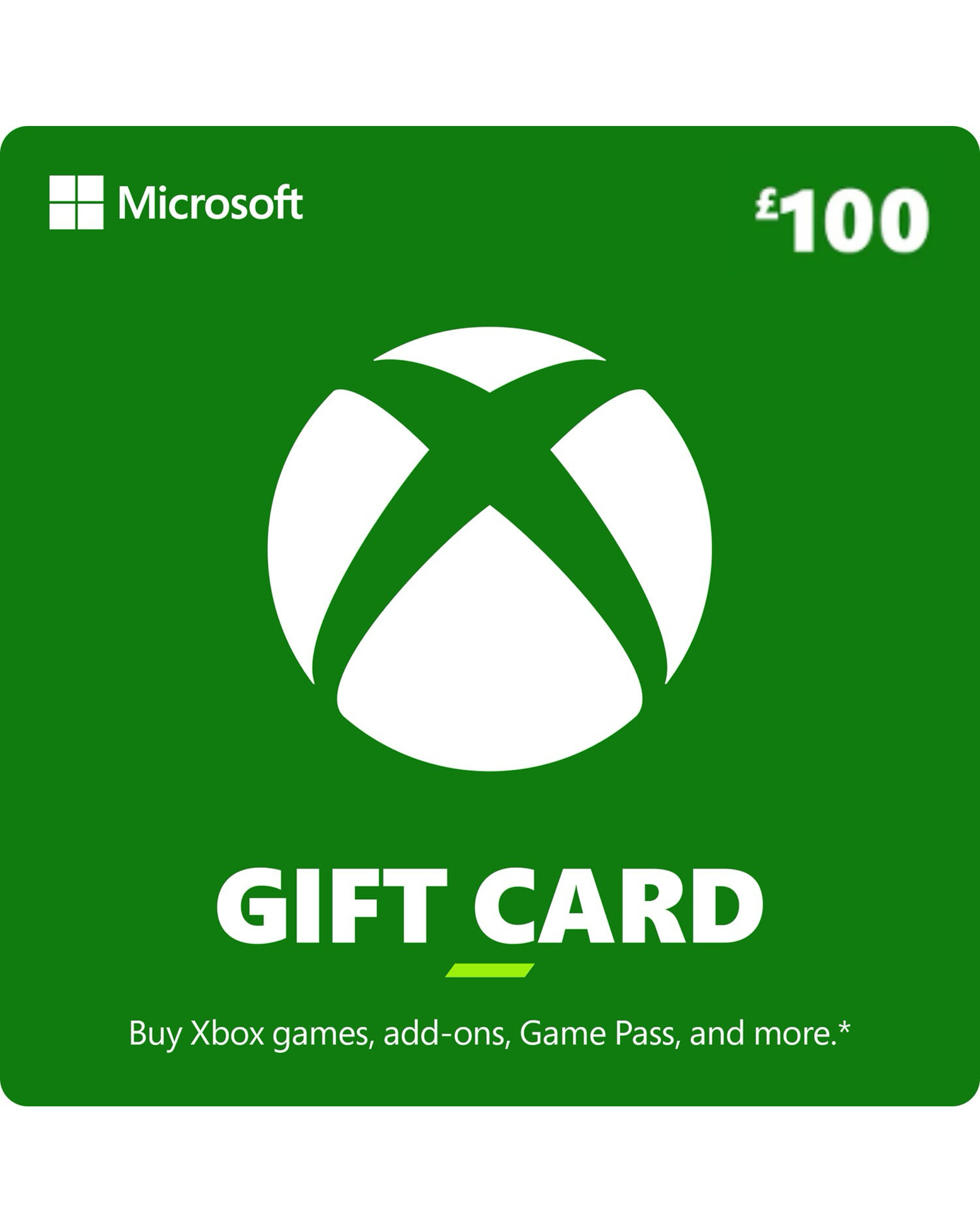 Xbox 100 Gift Card (Digital Download)