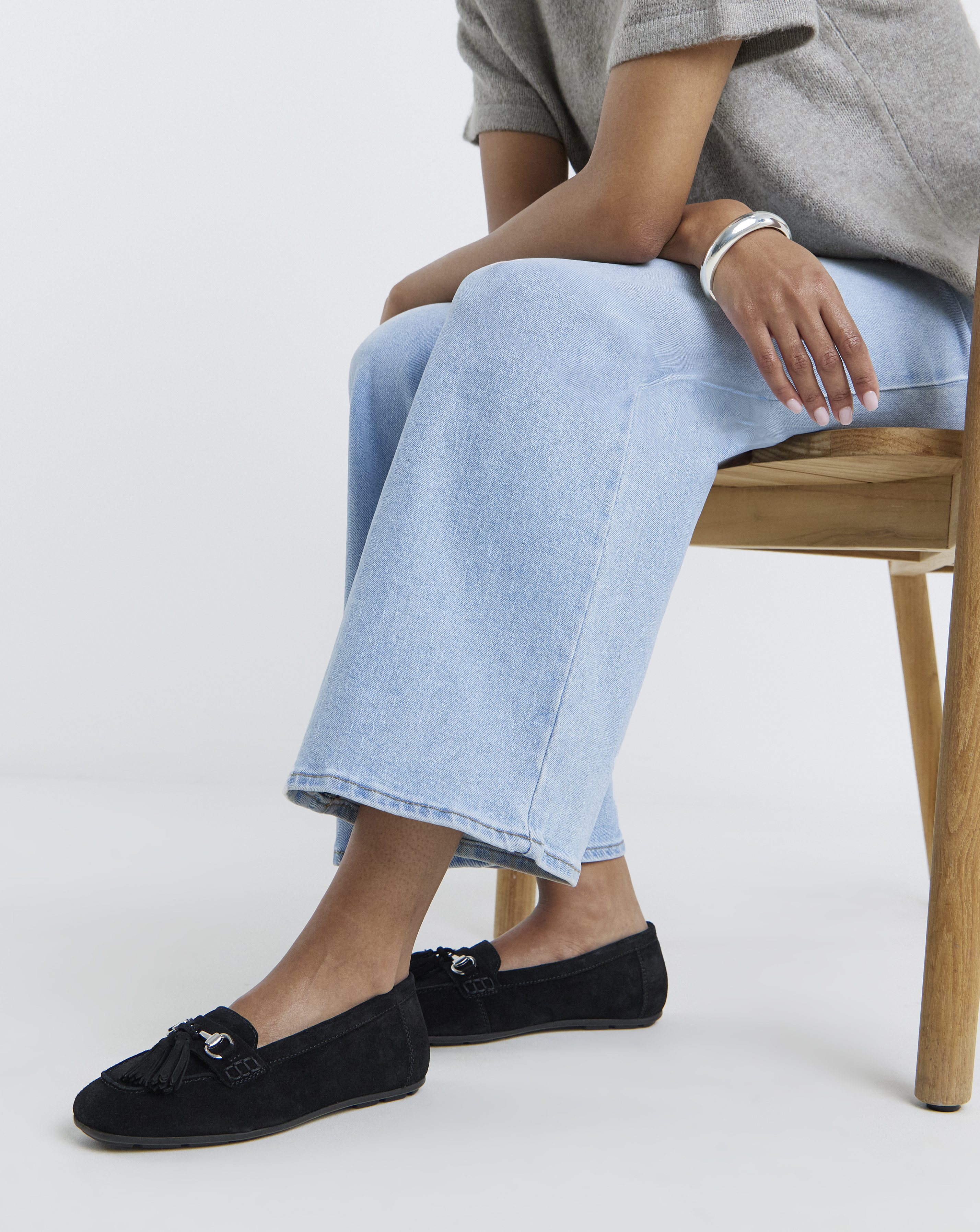 New In - Suede Driving Moccasin Wide