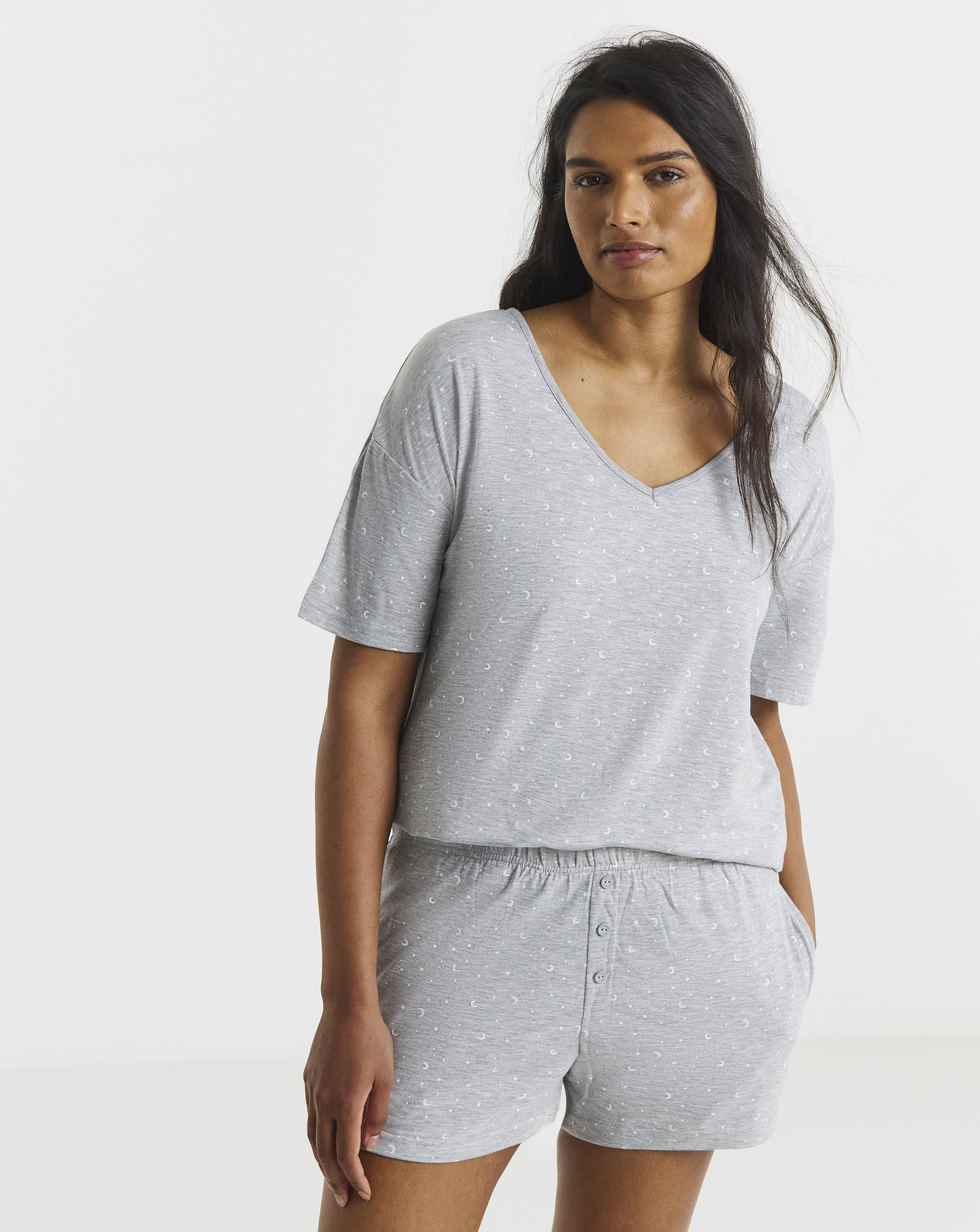 Pretty Lounge Fold Top Shortie Set
