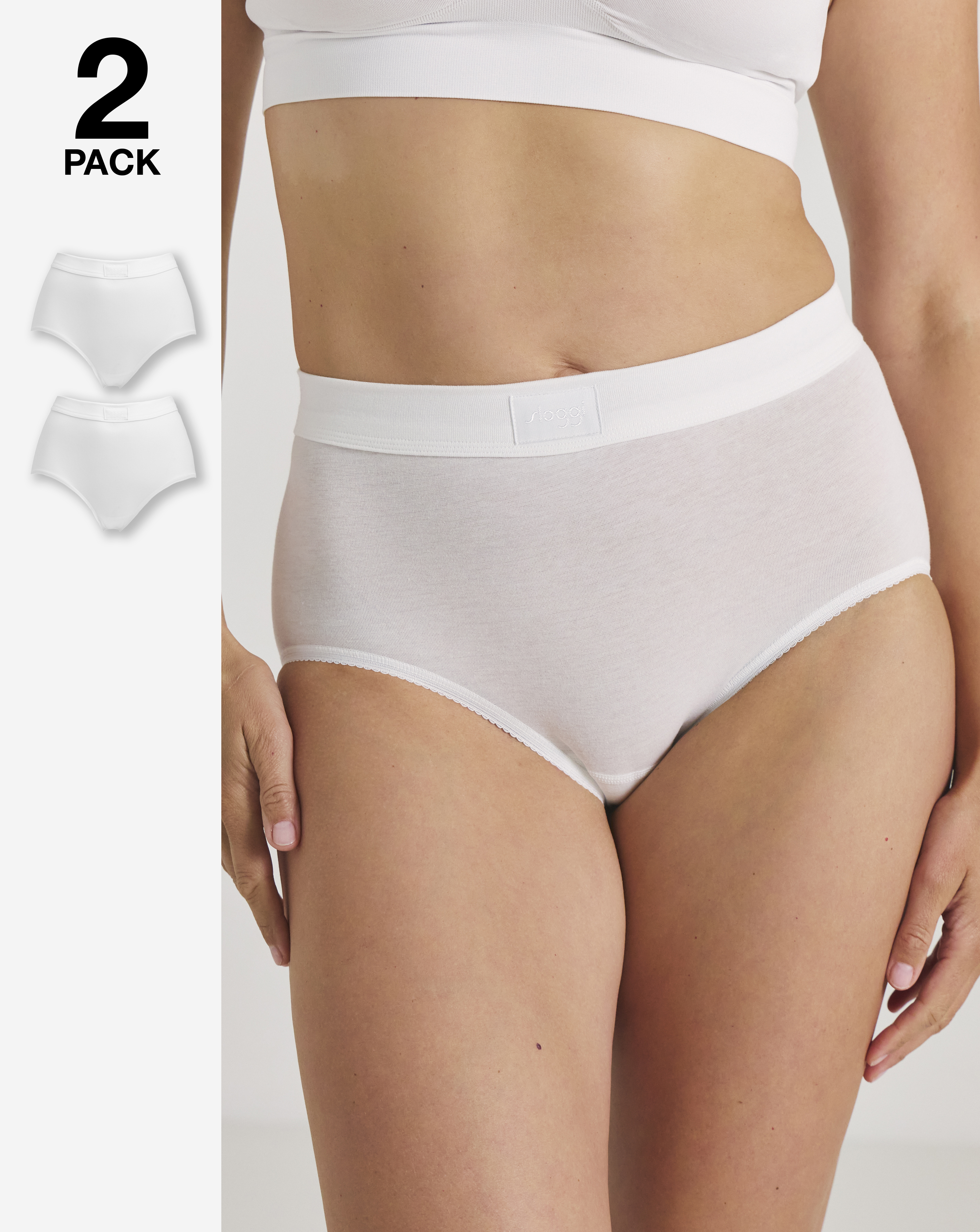 Sloggi 2Pk Comfort Maxi Knicker White