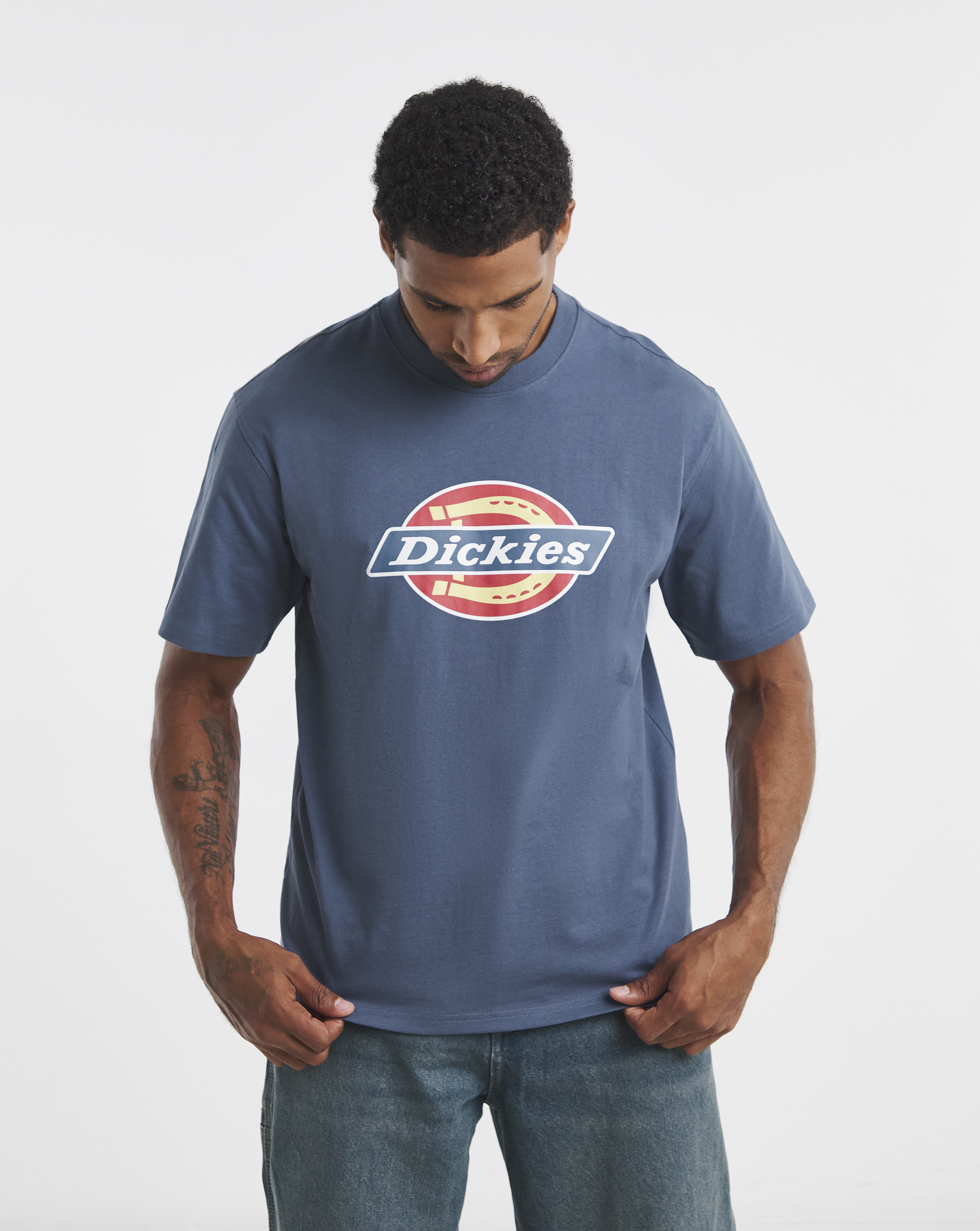 Dickies Retro Indigo Short Sleeve Icon T-Shirt - Small
