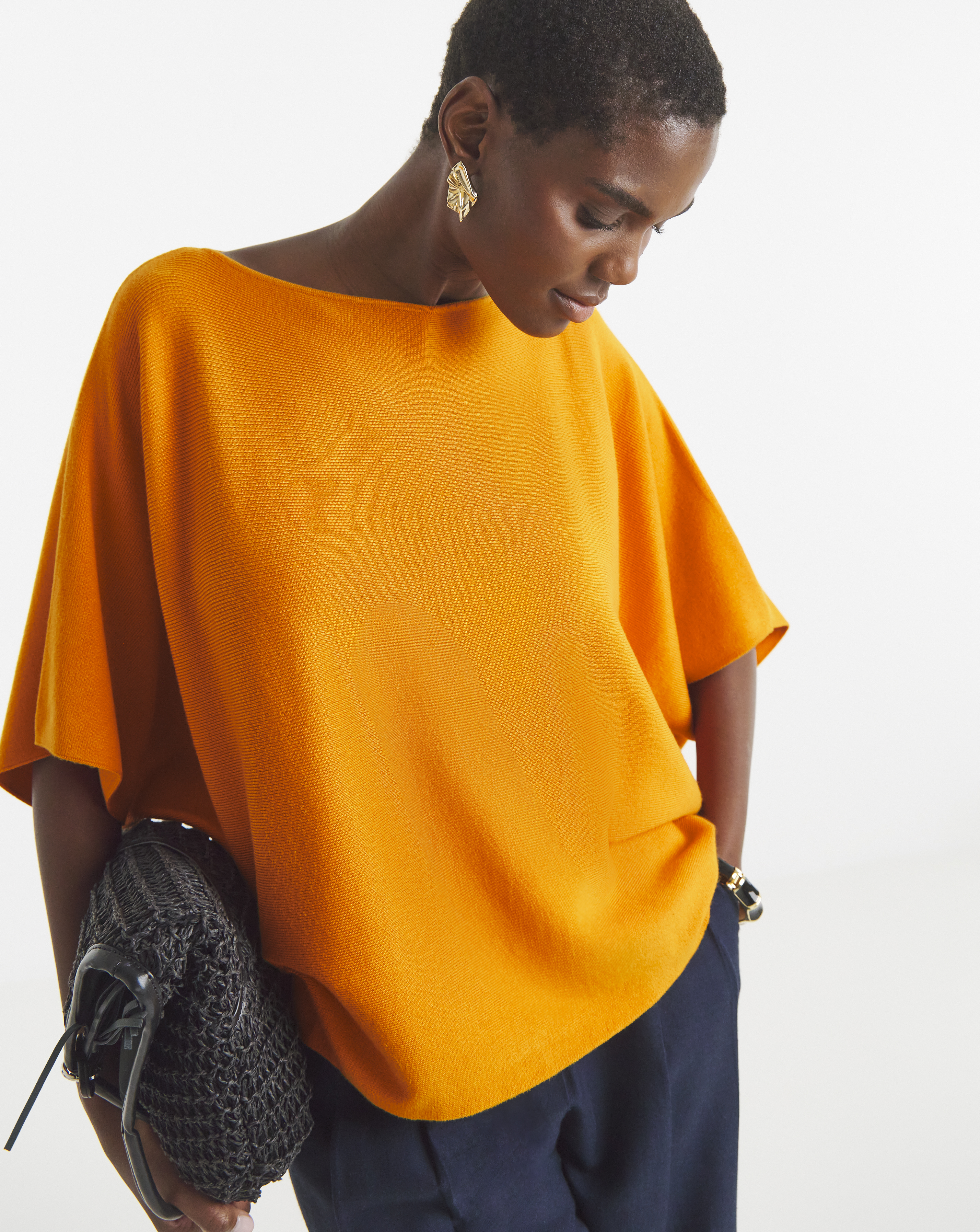 Kimono Sleeve Knitted Jumper