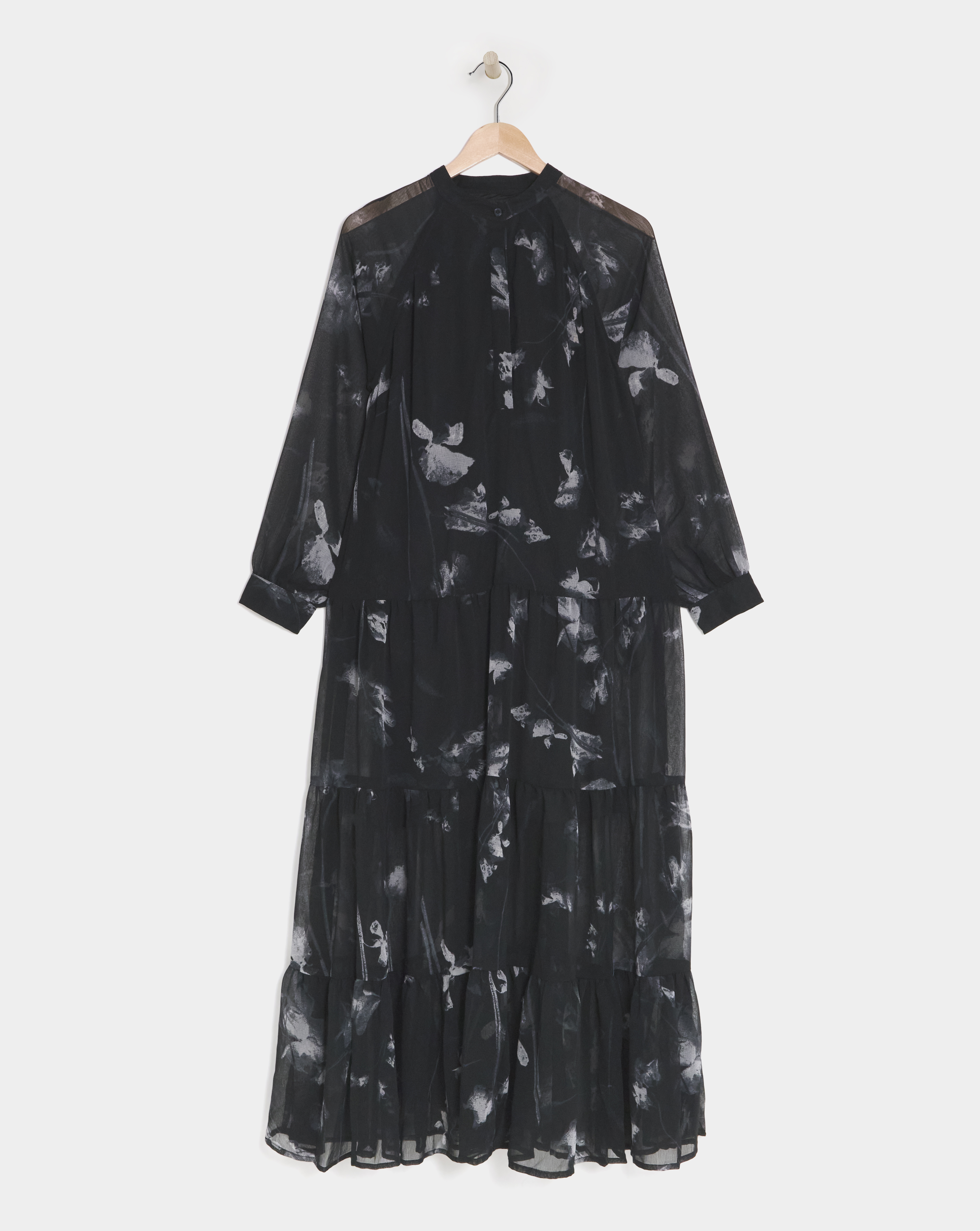 Religion Women's Black/White Sunset Maxi Dress Size 8