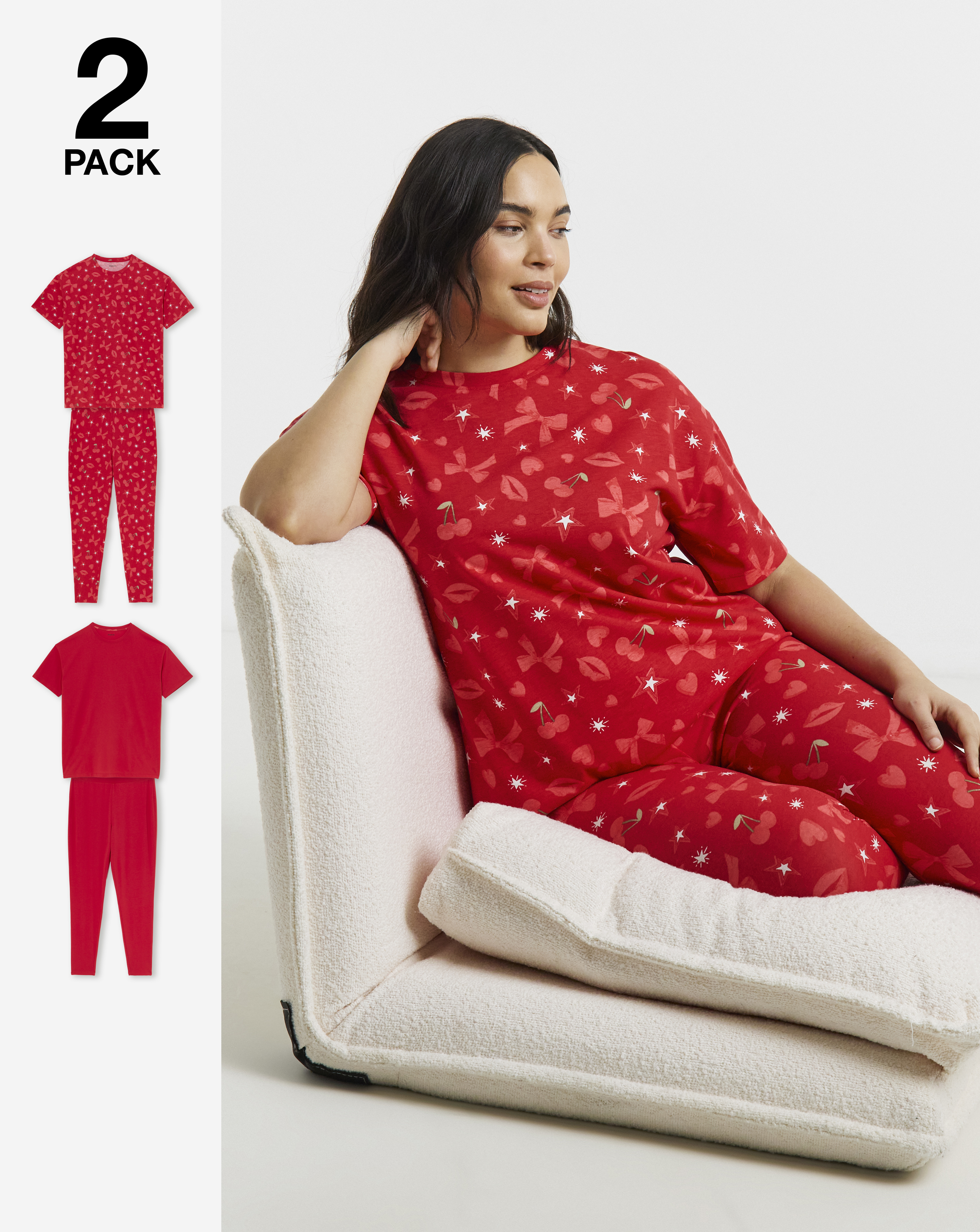 Simply Be Value 2 Pack PJ Set