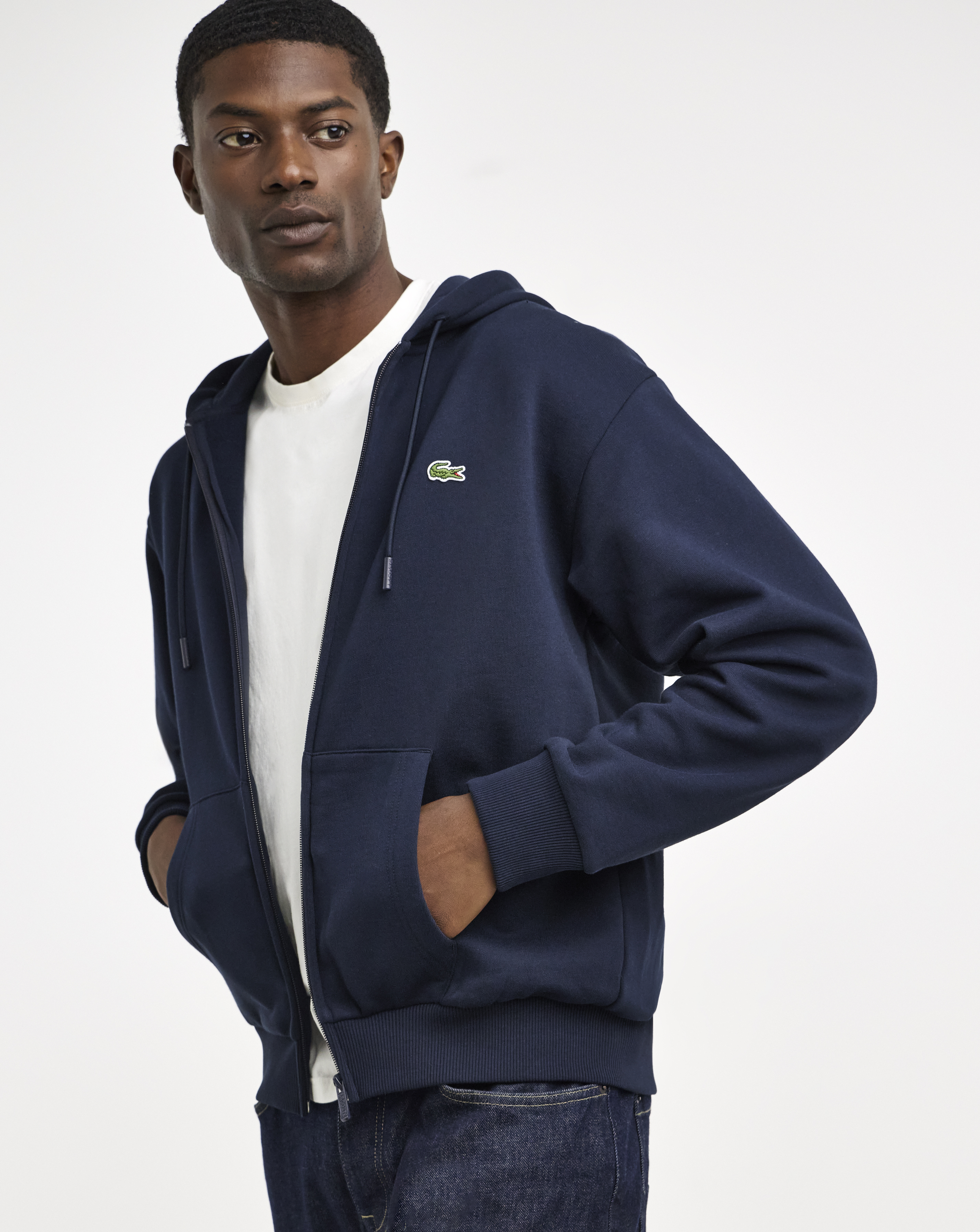 Lacoste - Men - Zip Hoodie - 2XL - Navy