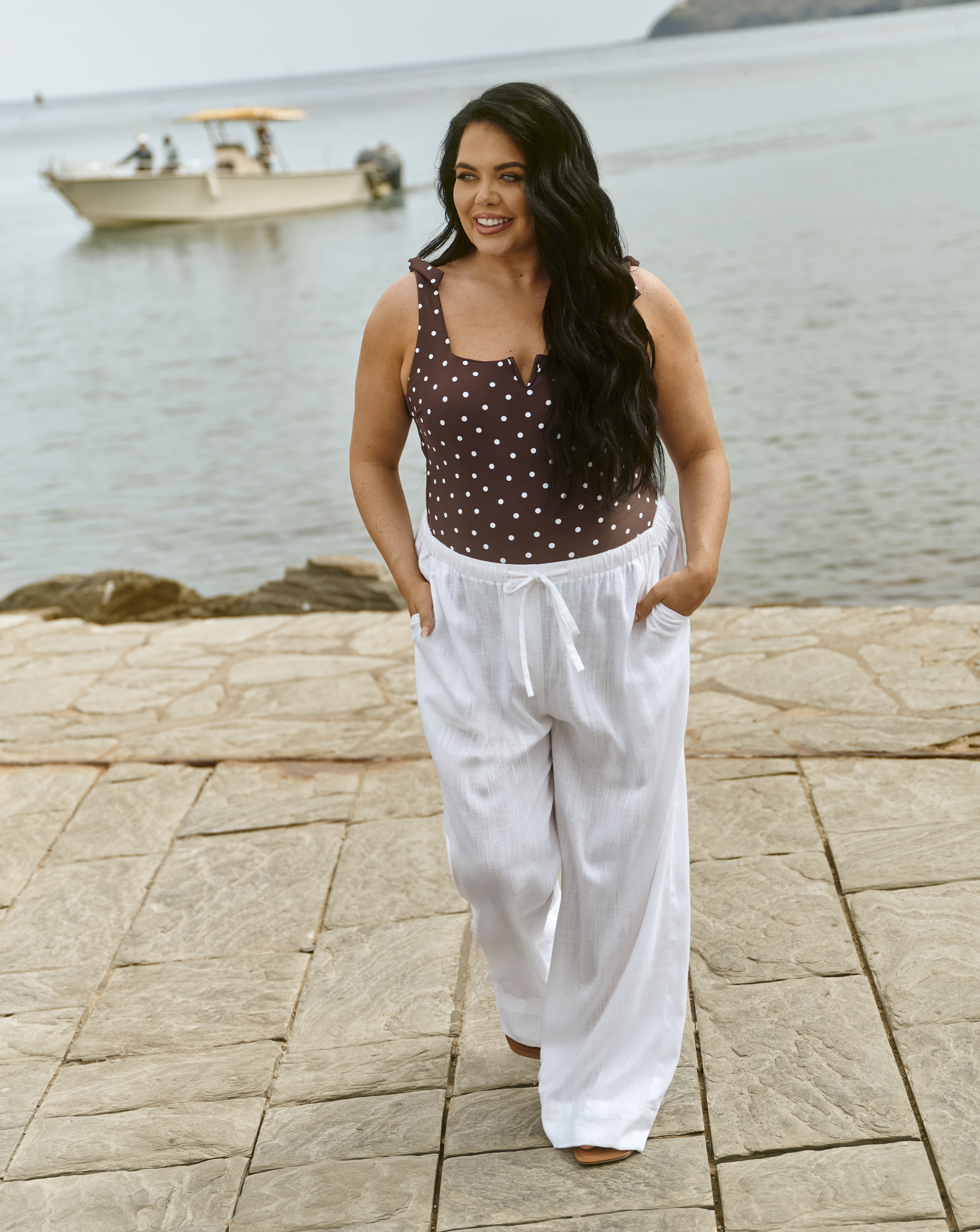 Linen Wide Leg Trousers