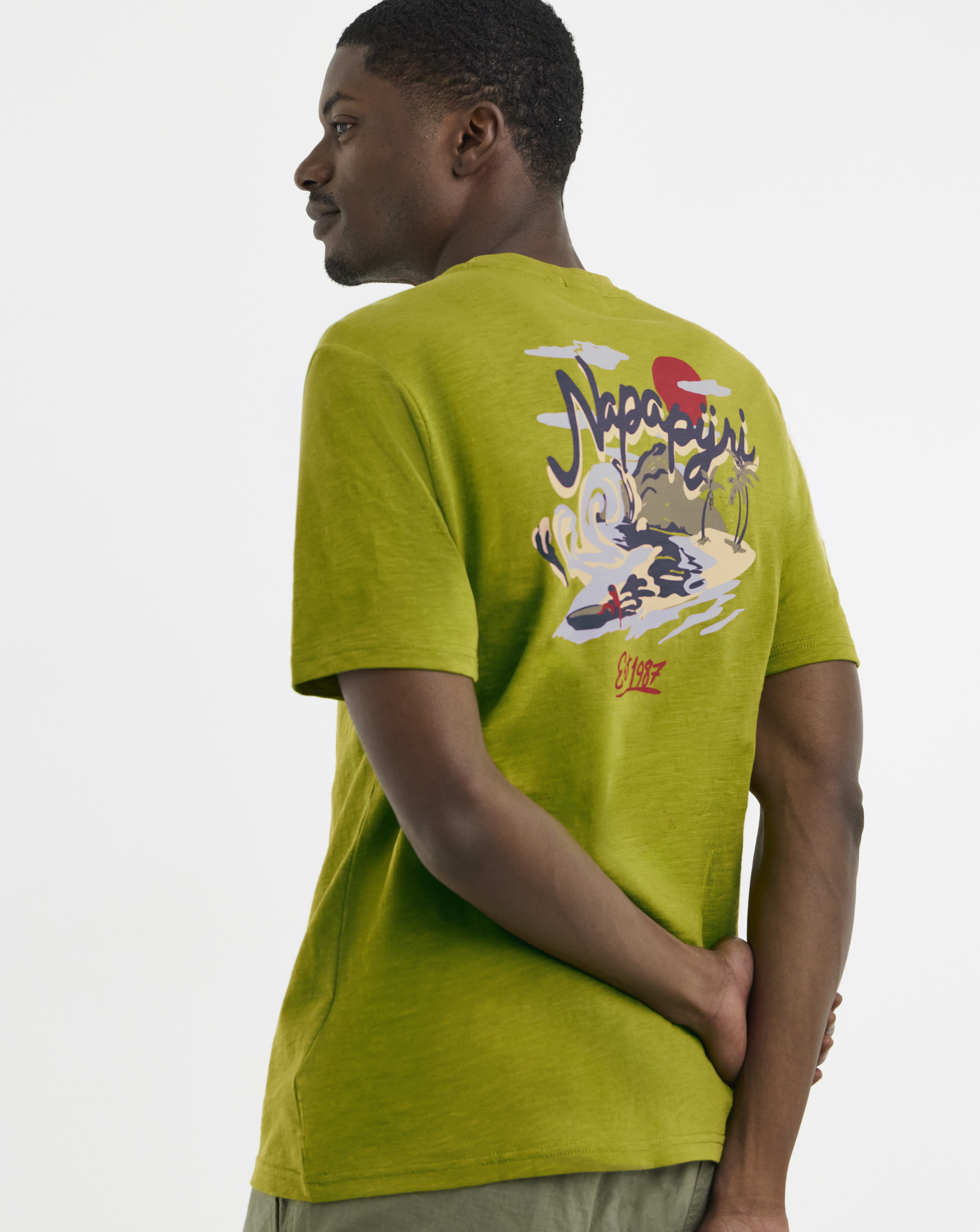 Napapijri - Men's - Elior Short Sleeve T-Shirt - Green - S