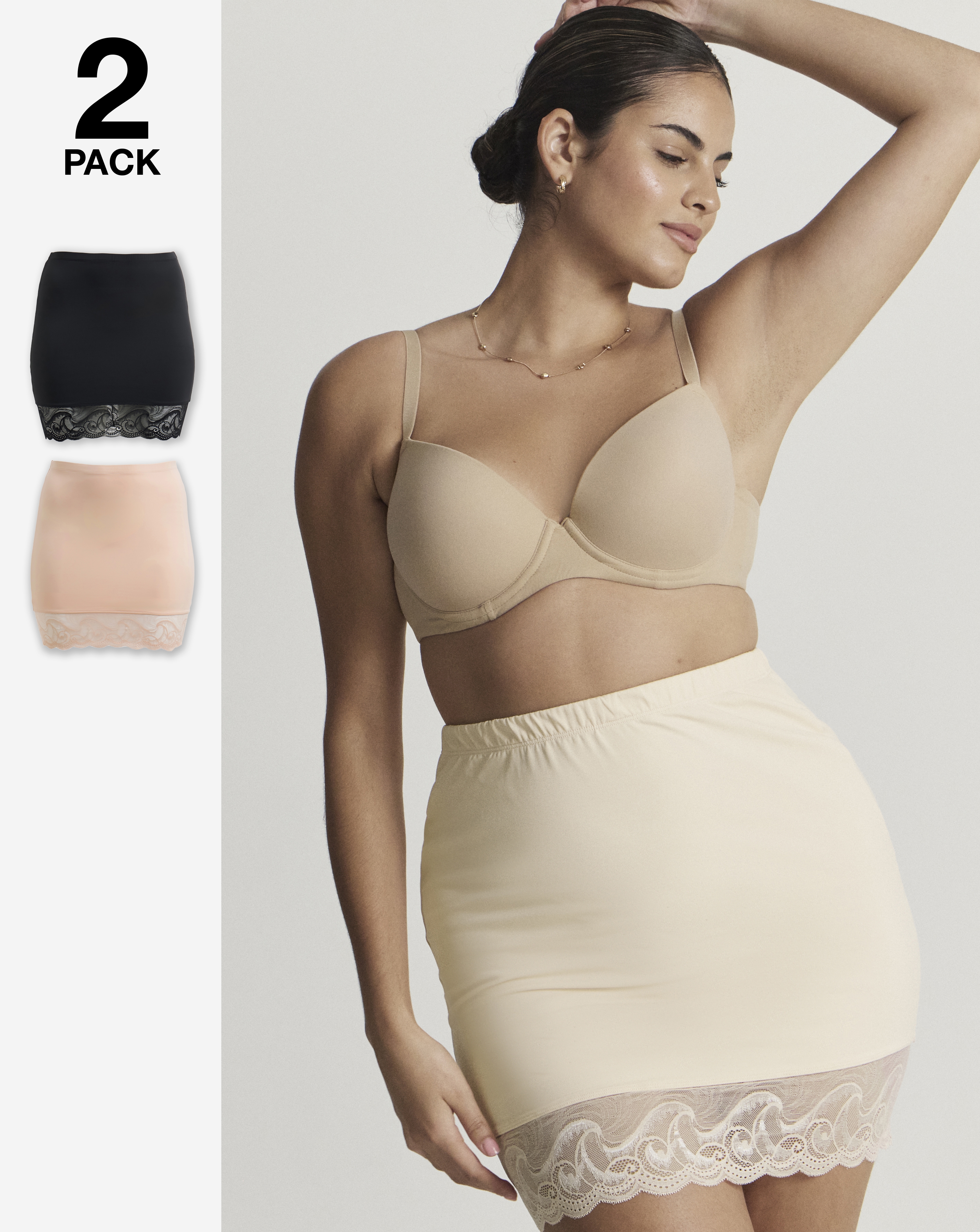 2 Pack Shape & Sculpt Half Slips