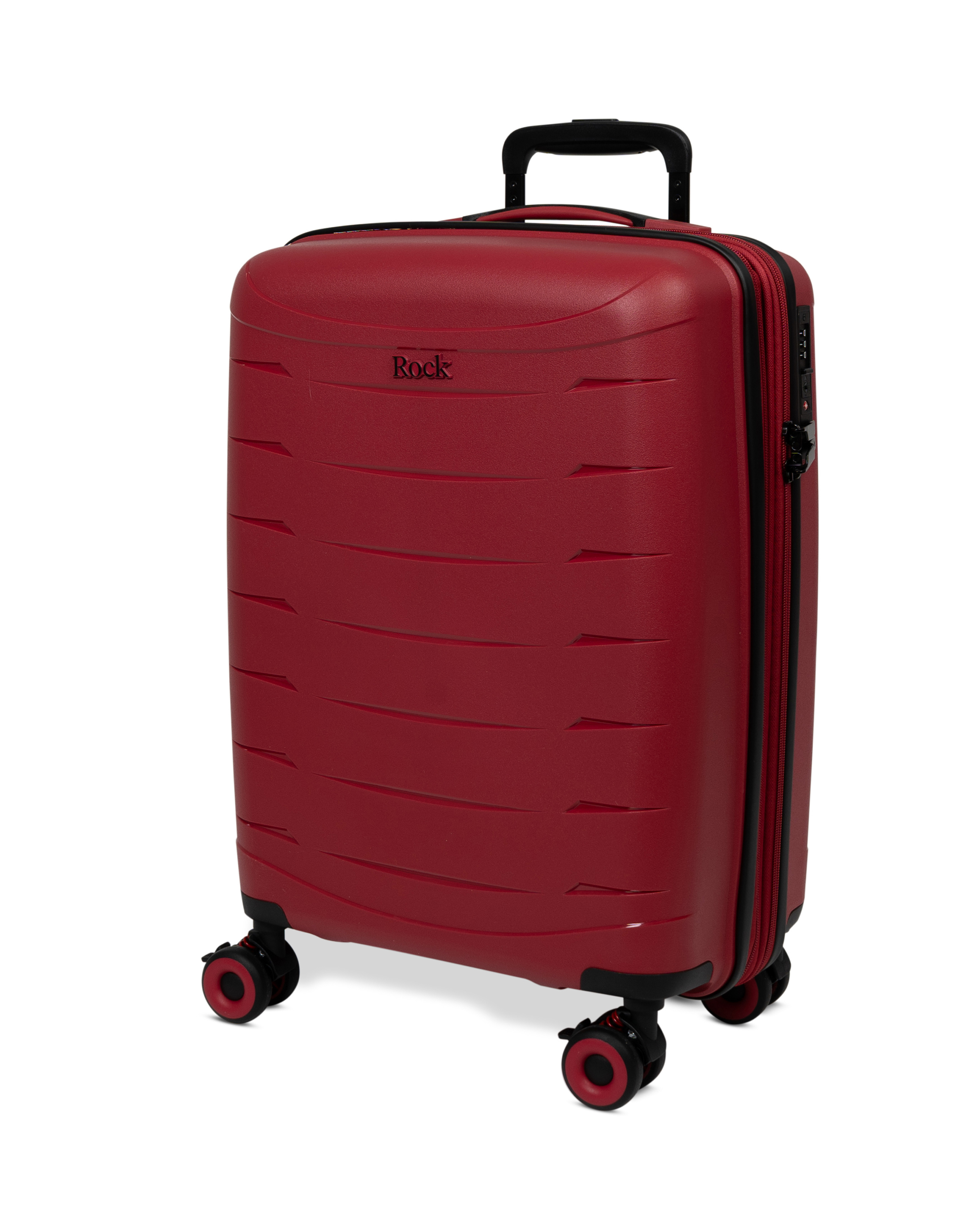 Rock Luggage Resilient Cabin Red Suitcase - Image 3
