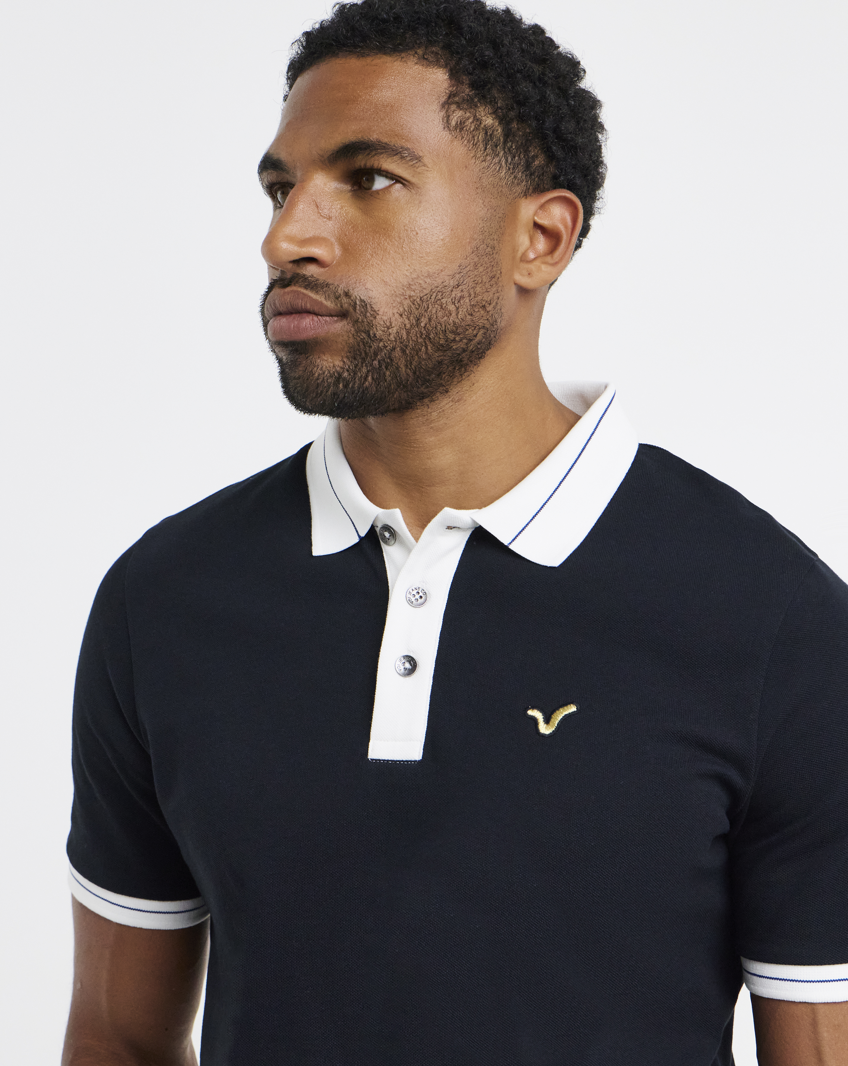 New In - Voi Two Toned Pique Polo Long