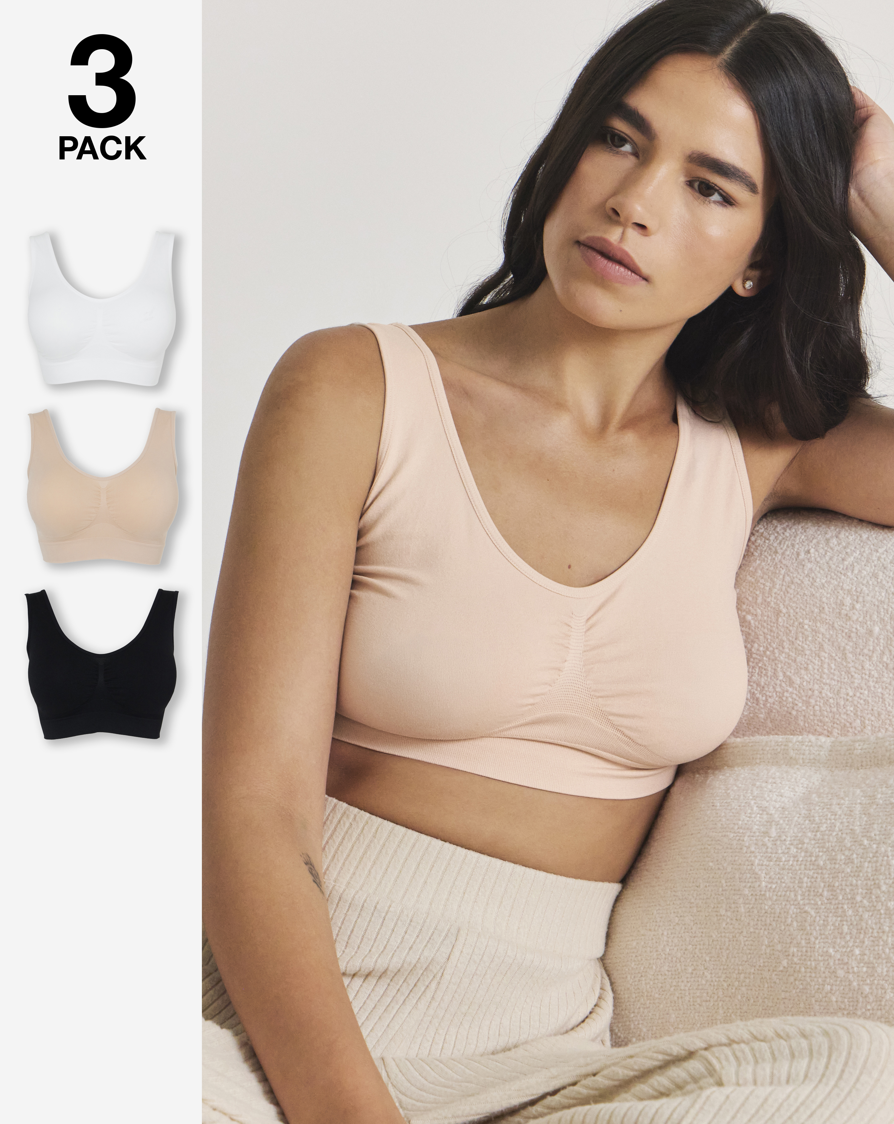 New In - Pretty Secrets 3 Pack Comfort Tops