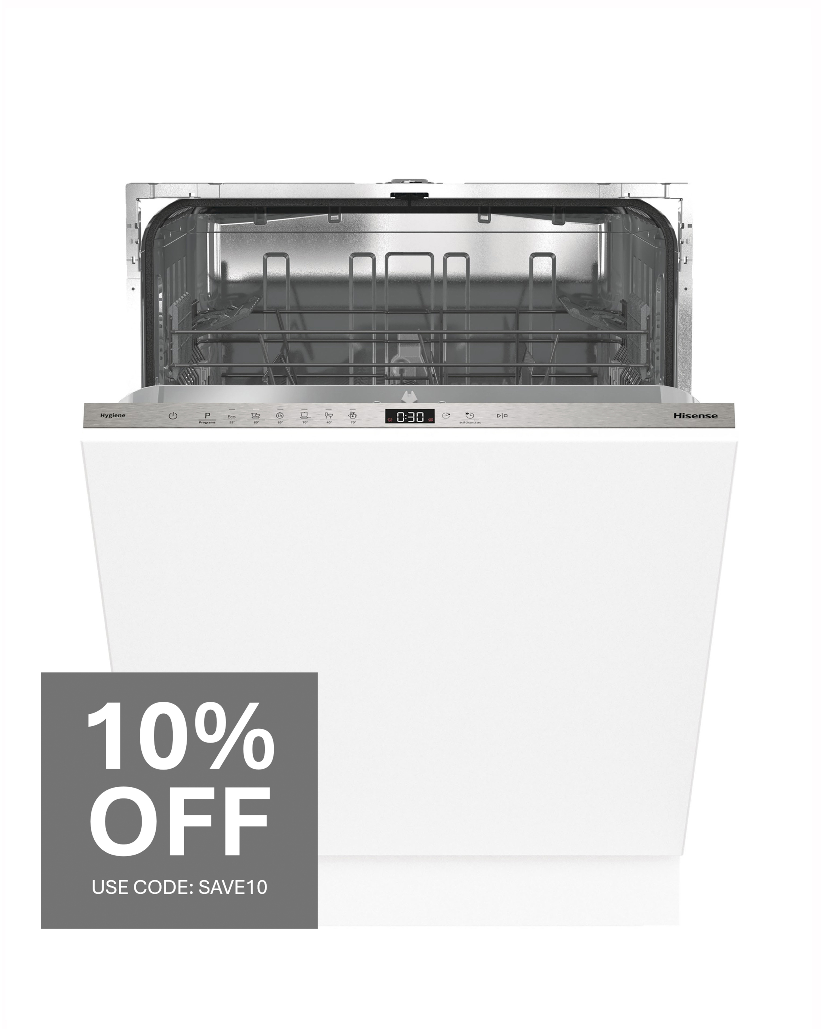 Hisense HV642E90UK Integ Dishwash 13 Pl