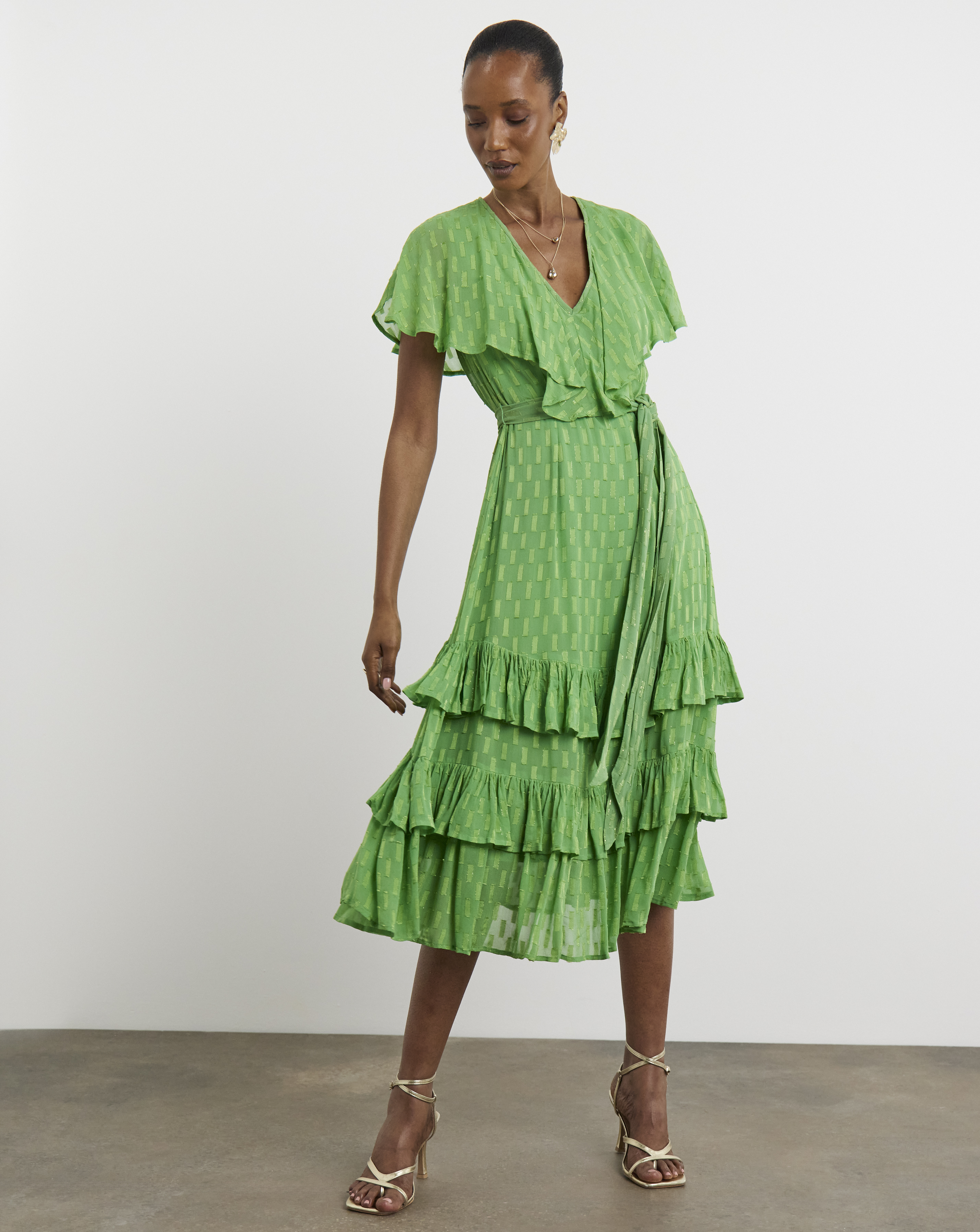 Joanna Hope Maxi Dobby Dress
