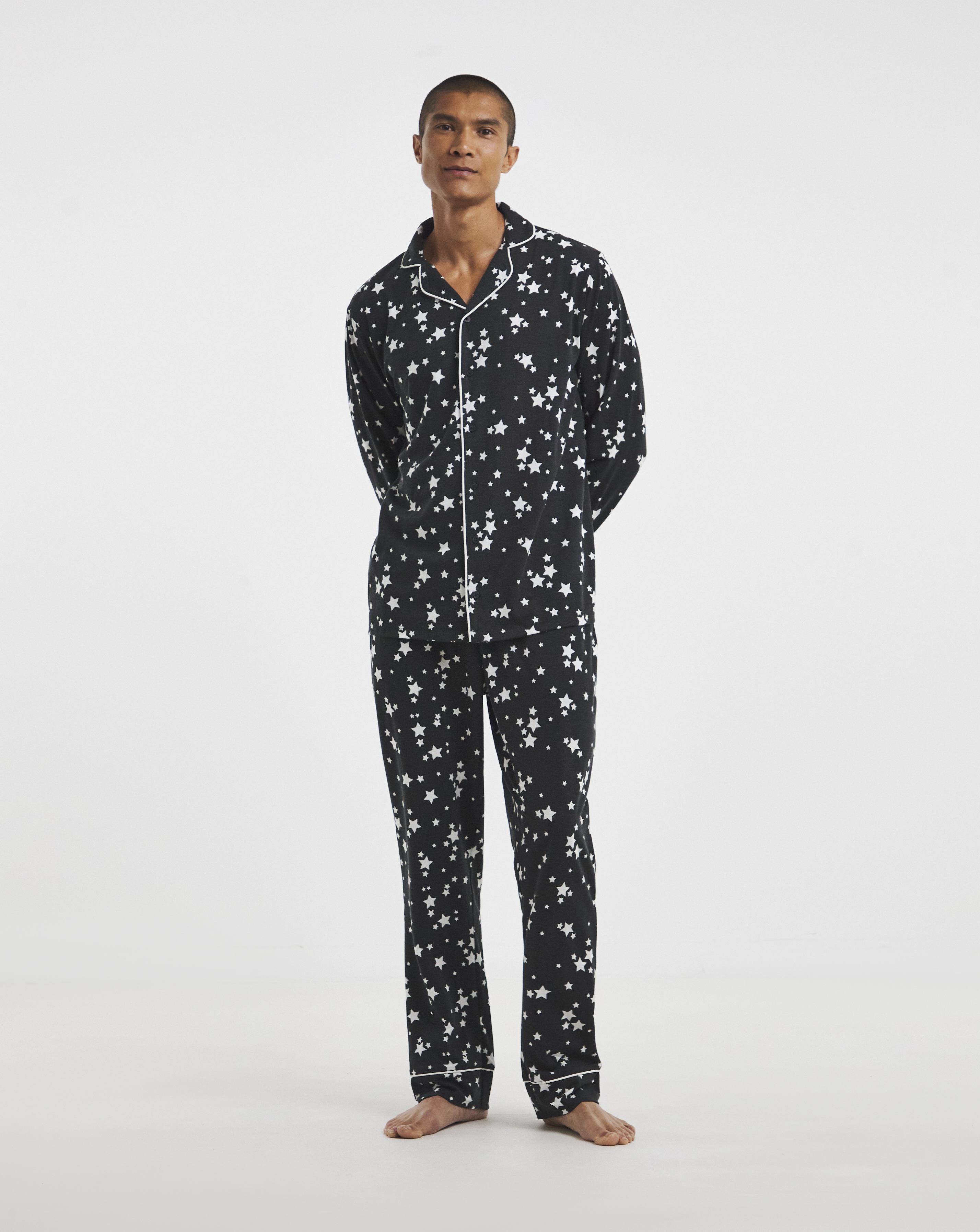 Star Print Family Pyjamas - Mens