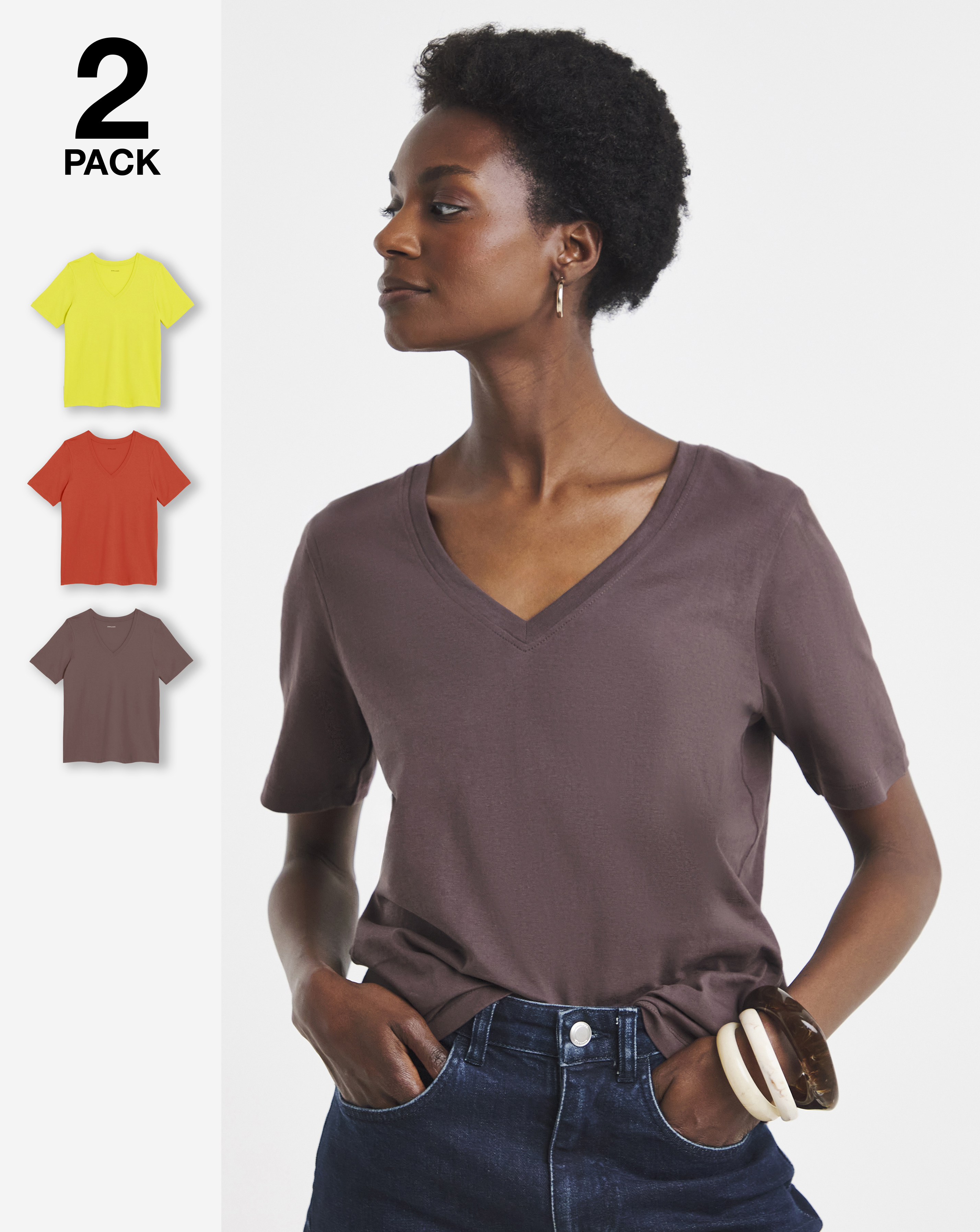 New In - 3 Pack V Neck T-Shirts